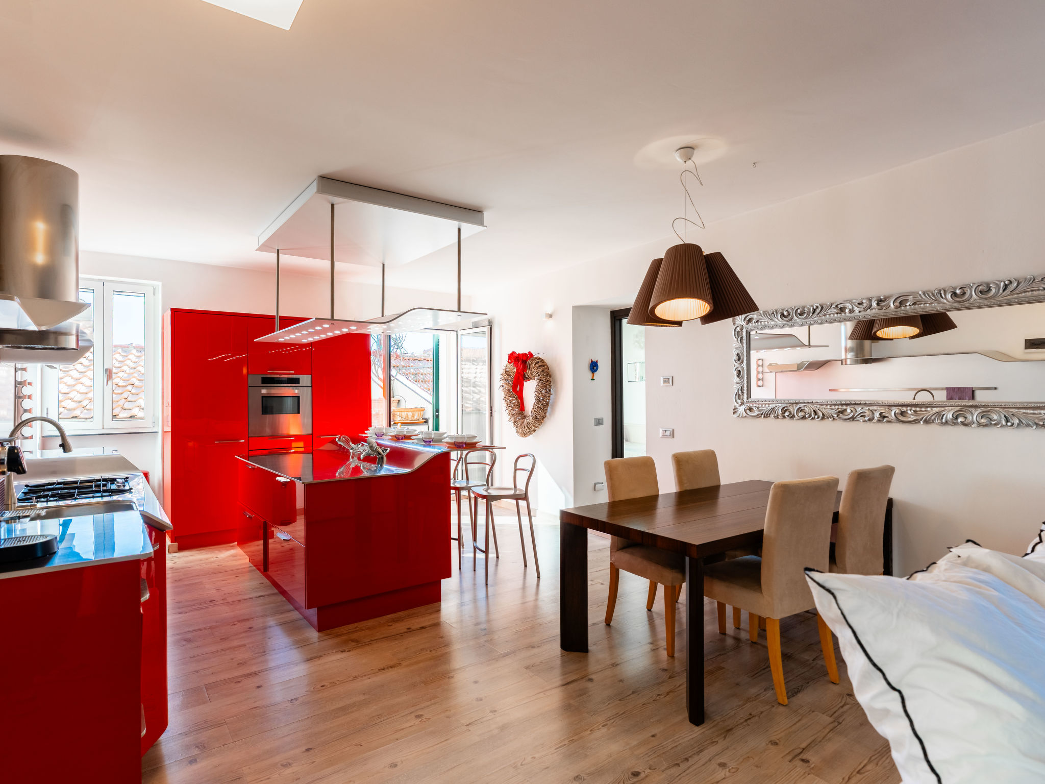 Terrazza con glicine