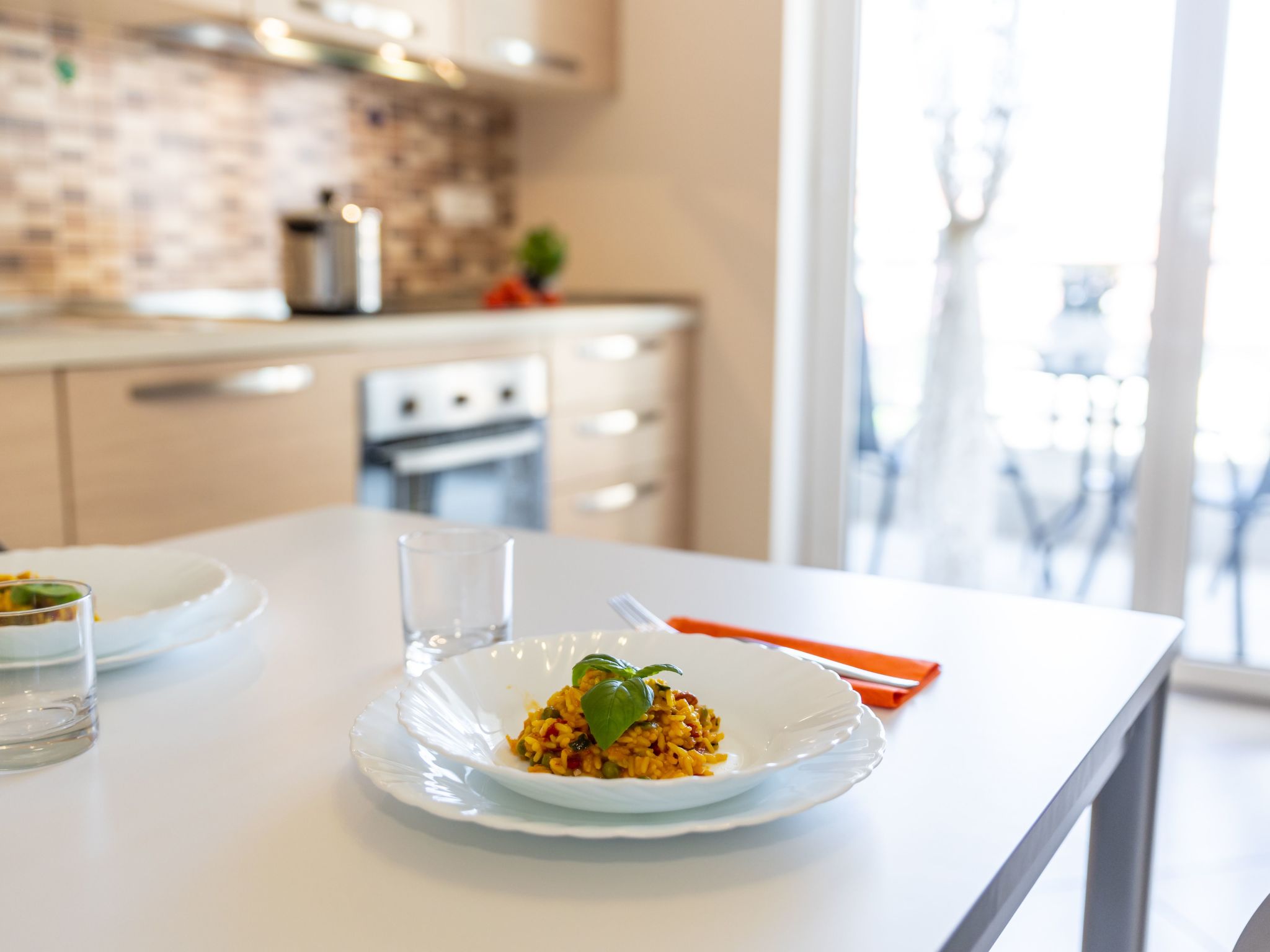 "Sirio" mit Gemeinschaftspool und 200 m vom Meer entfernt-Binnen