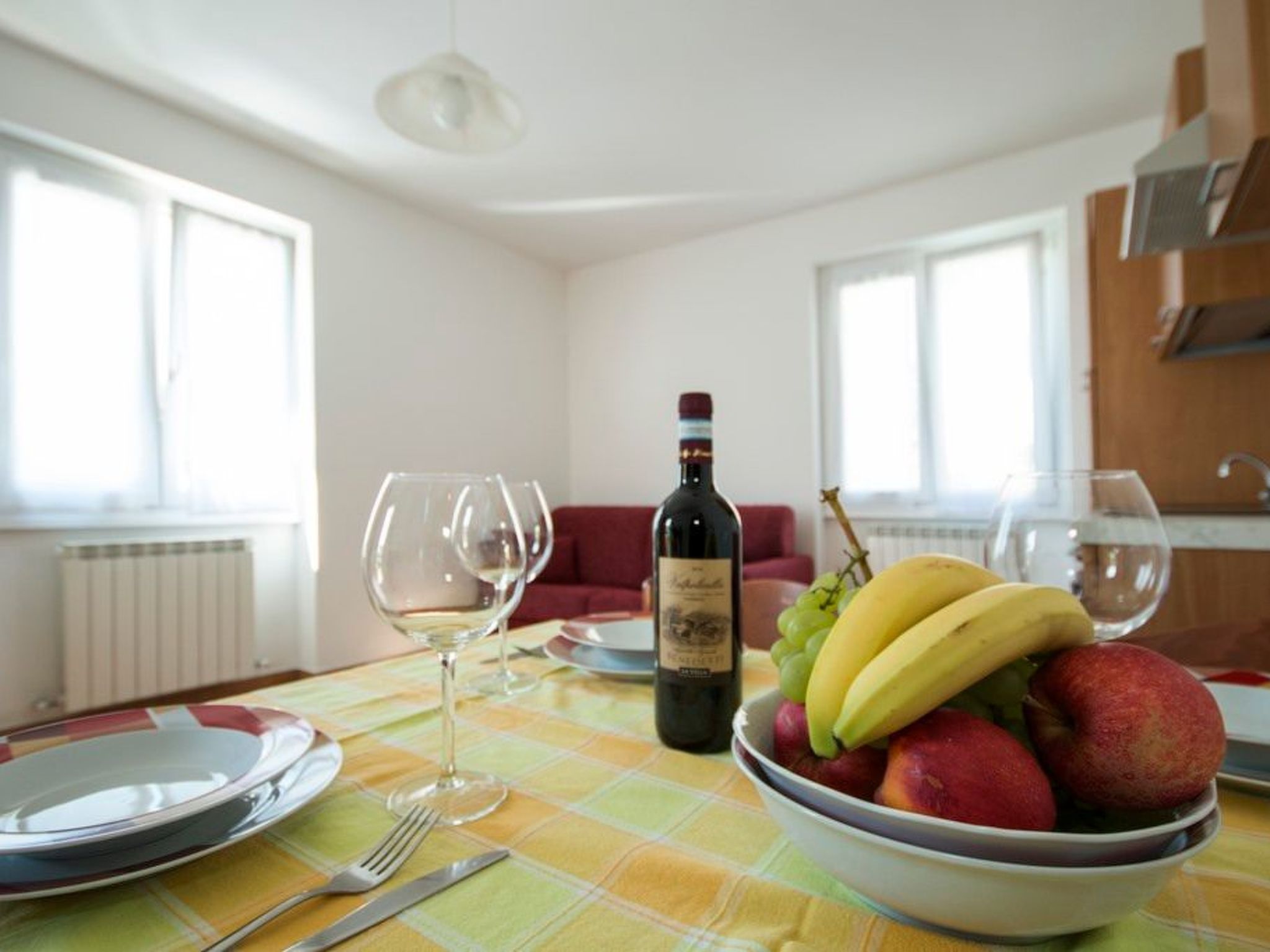Angenehme Wohnung mit Garten und Pool-Binnen