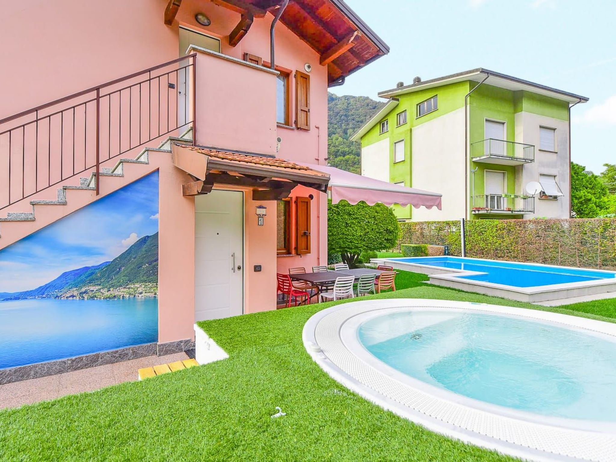 Jane e Jolie Haus privates Schwimmbad und Jacuzzi-Binnen