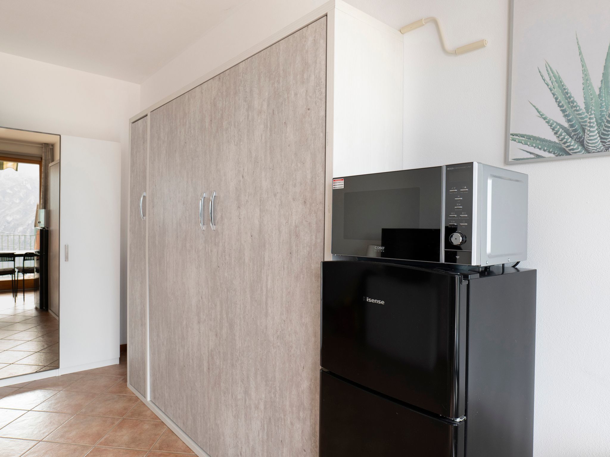 Studio aan het Iseomeer met panoramisch uitzicht en balkon - foto 6