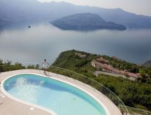 Mantegna - garten mit seeblick und schwimmbad