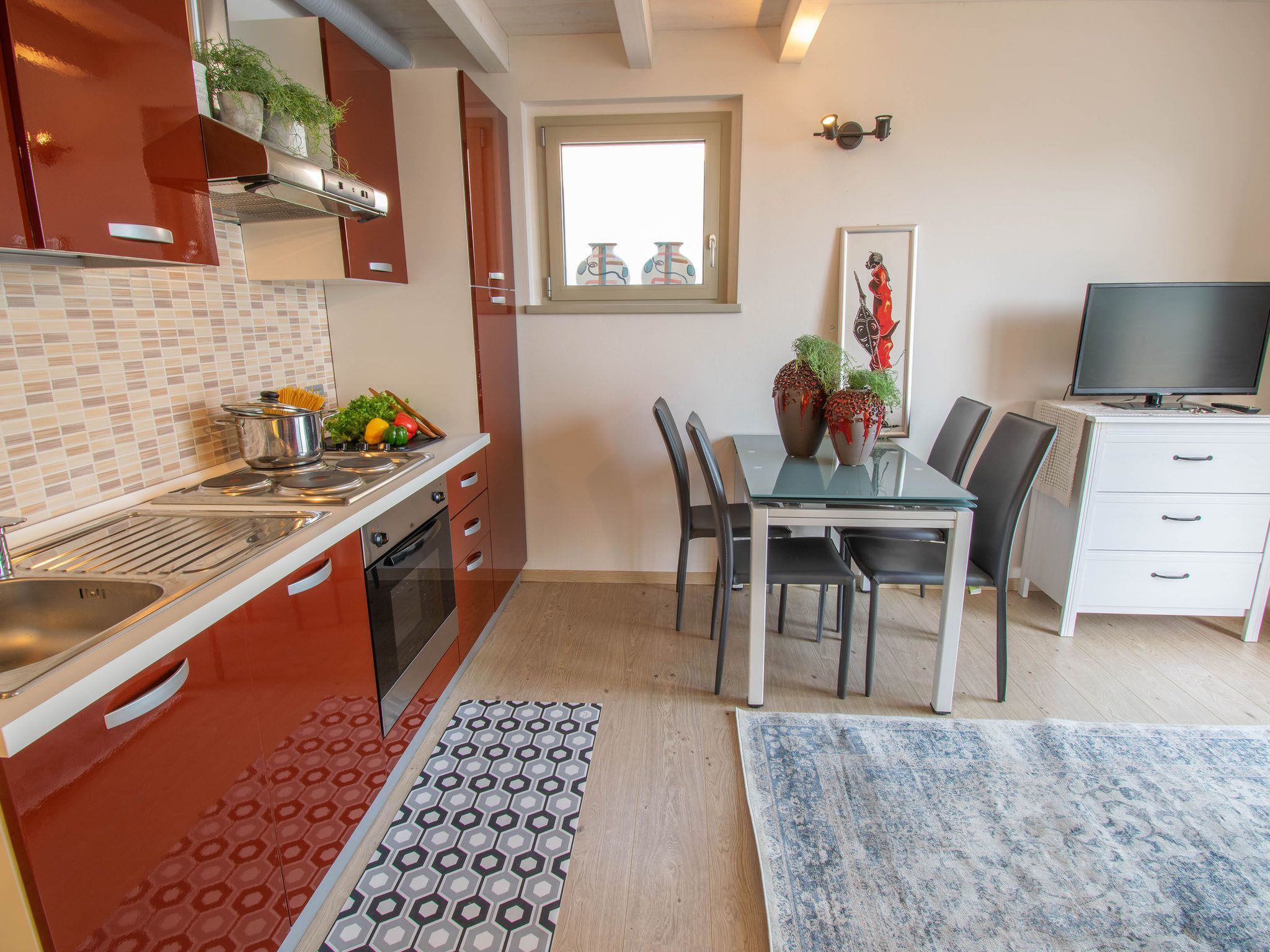 Wohnung mit Panaoramaterrasse und Pool-Drinnen