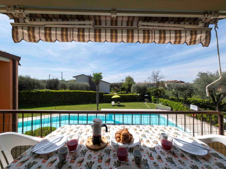 La Palma - Apartment Mit Balkon Und Poolblick - Lazise