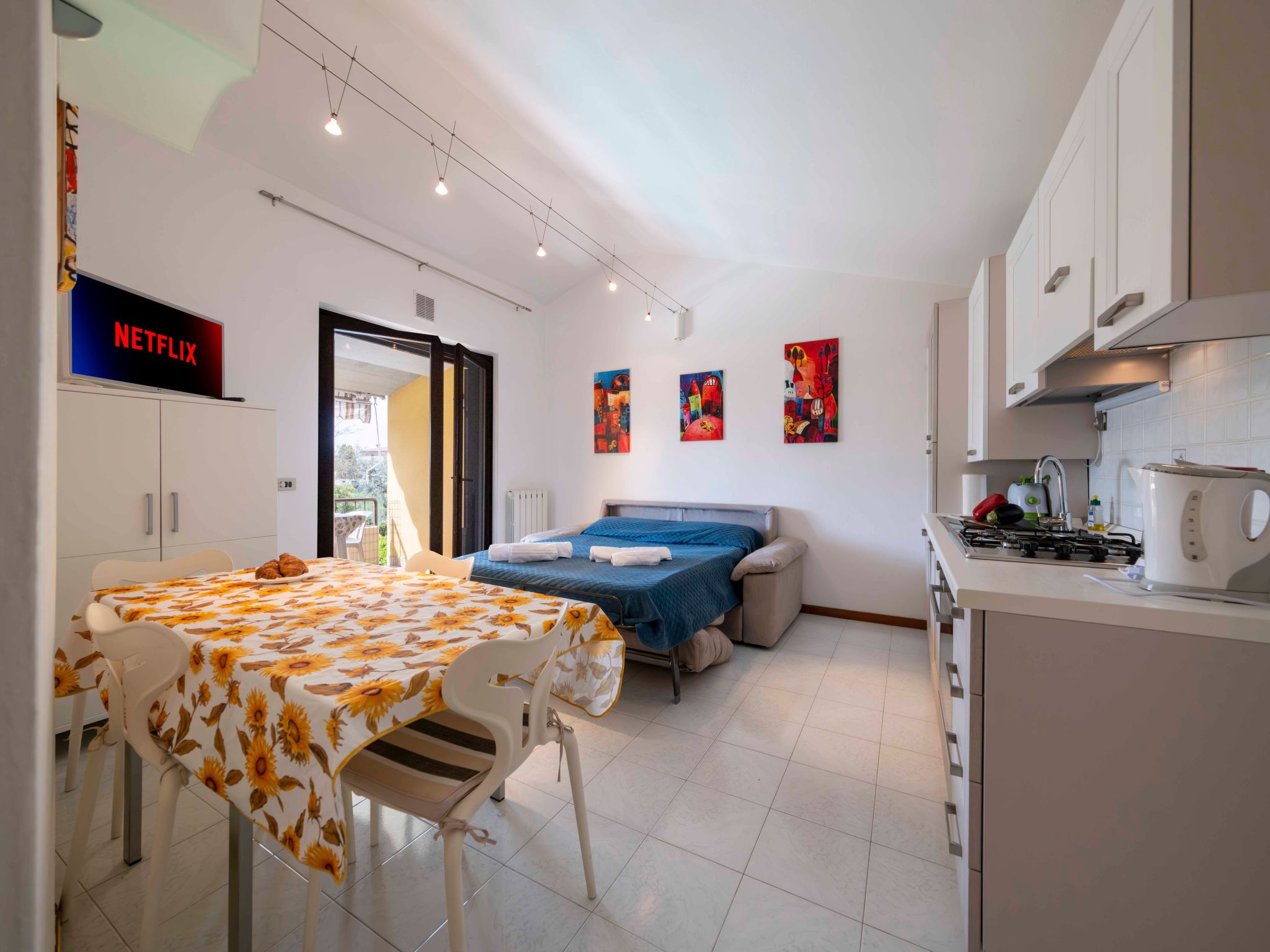 La Palma - Apartment mit Balkon und Poolblick-Binnen