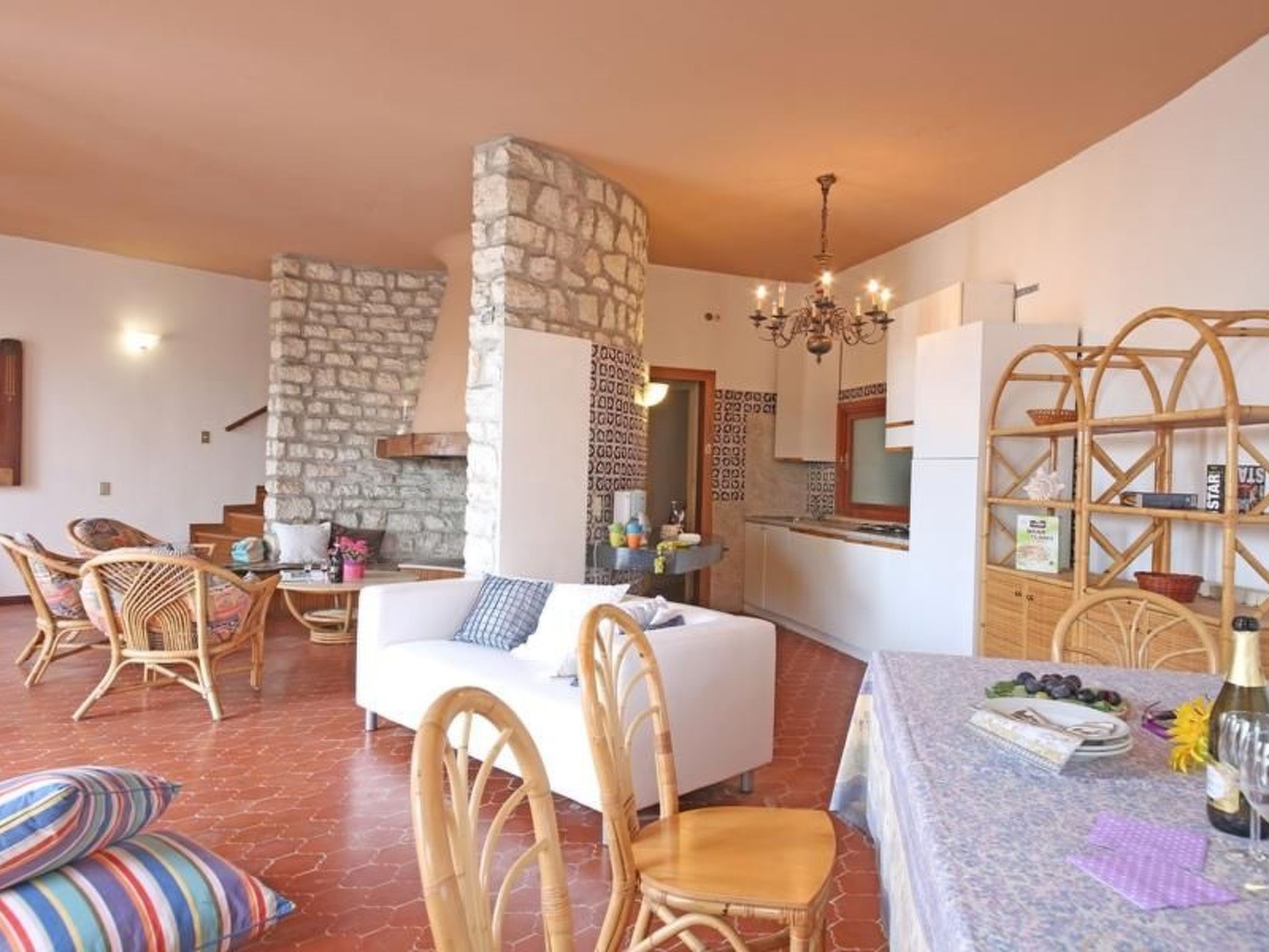 Appartement in Villaggio Sanghen mit Garten, Terrasse und gemeinsamem Pool-Inside