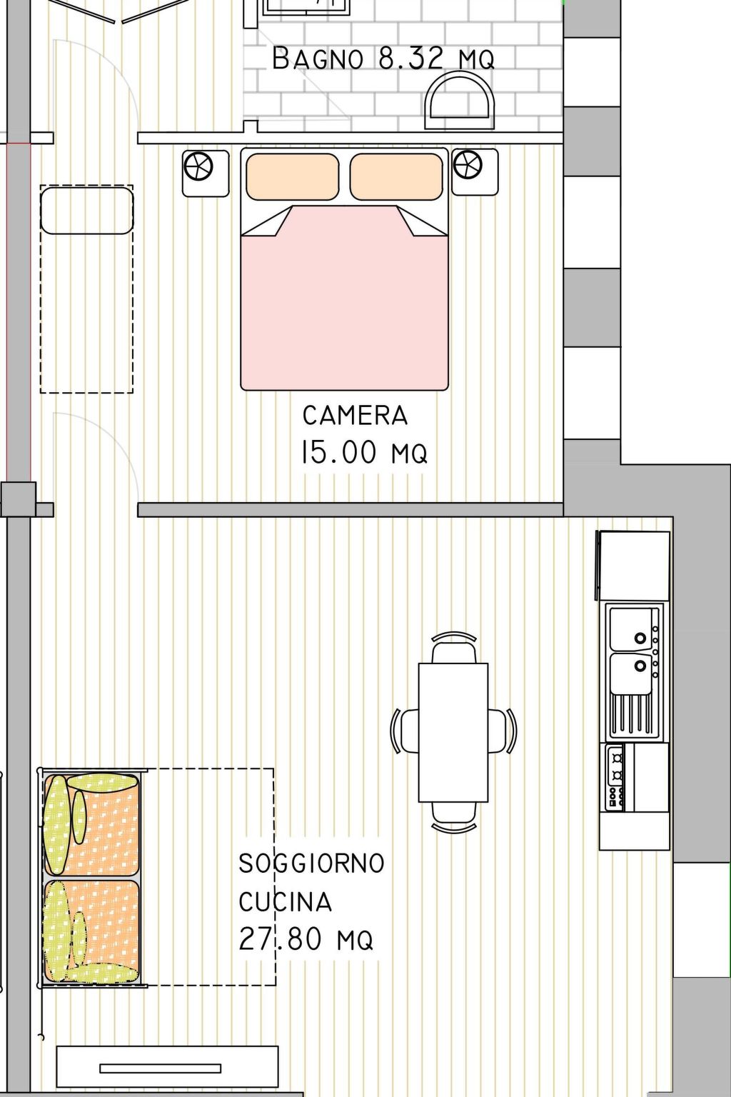 Wohnung 'Mercedes' mit Schwimmbad-Binnen