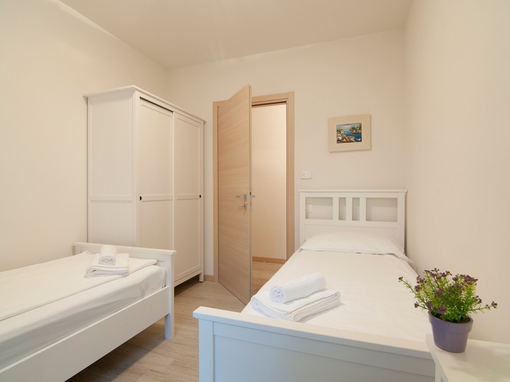 Flacher Sonnenaufgang-Binnen