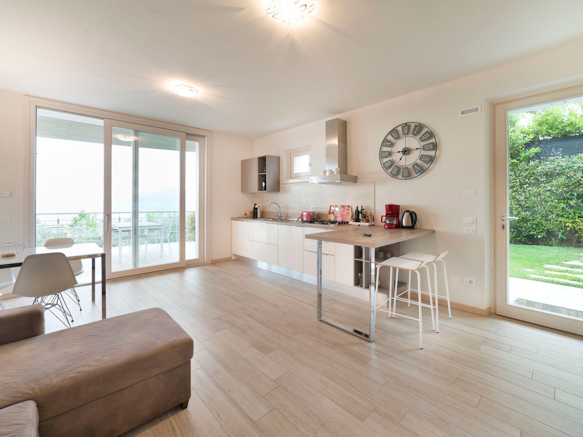 Flacher Sonnenuntergang-Dedans