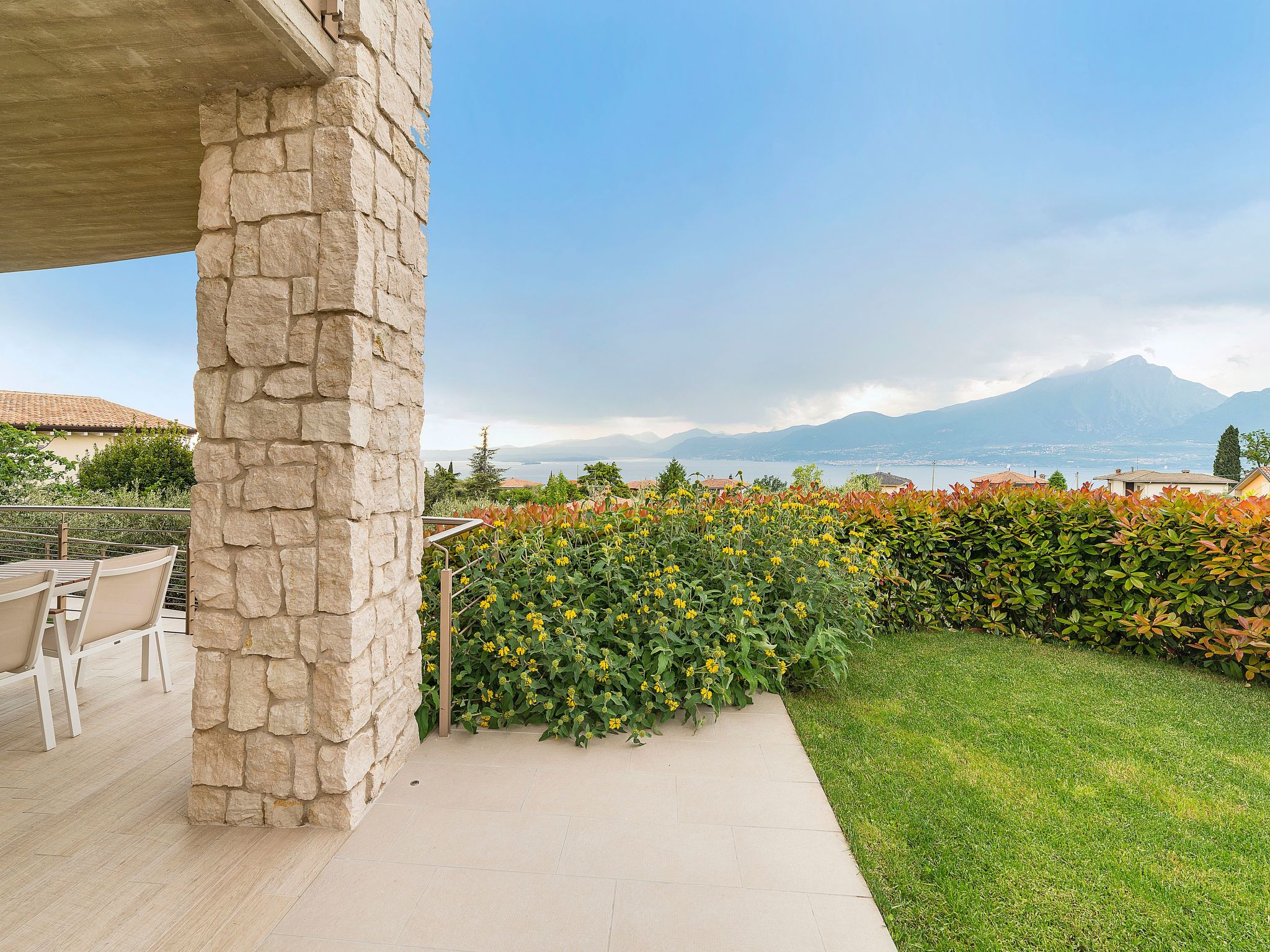 Flacher Sonnenuntergang-Dedans