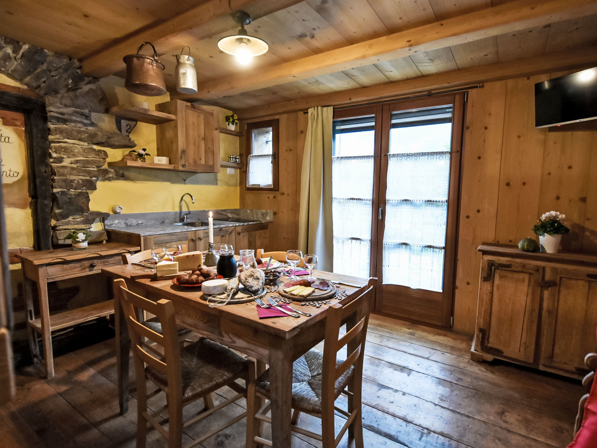 Appartement La Cà Vegia – Cuisine et coin repas, photo 8 sur 40