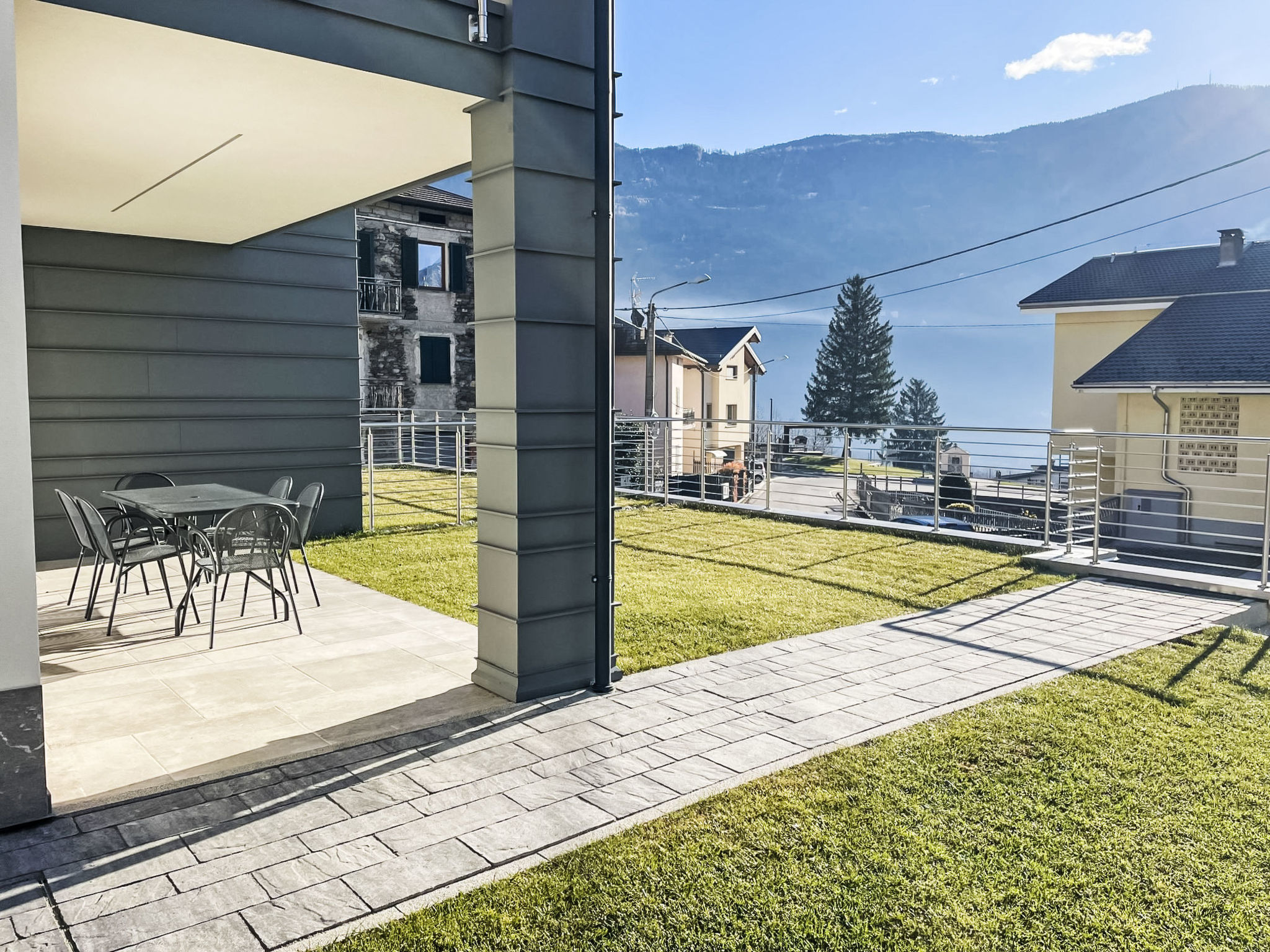 Ferienhaus mit umzäuntem Garten in Valtellina (Italien) und 2 Hunde erlaubt