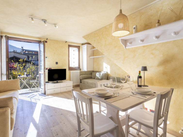 Wellness en rust in Bormio: Appartement Al Forte met bergzicht in Bormio