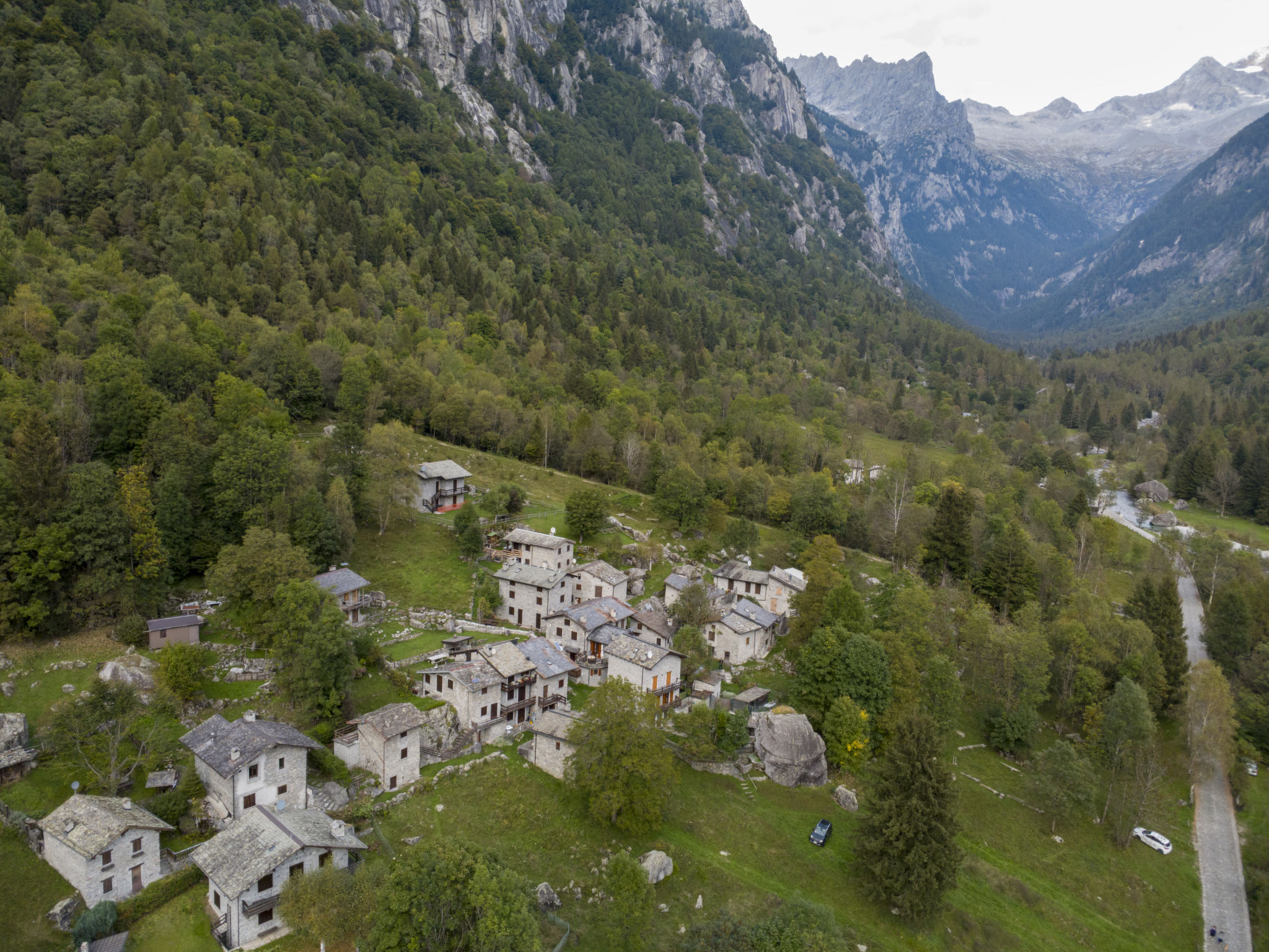 Val di Mello Mountain Flat-Draußen