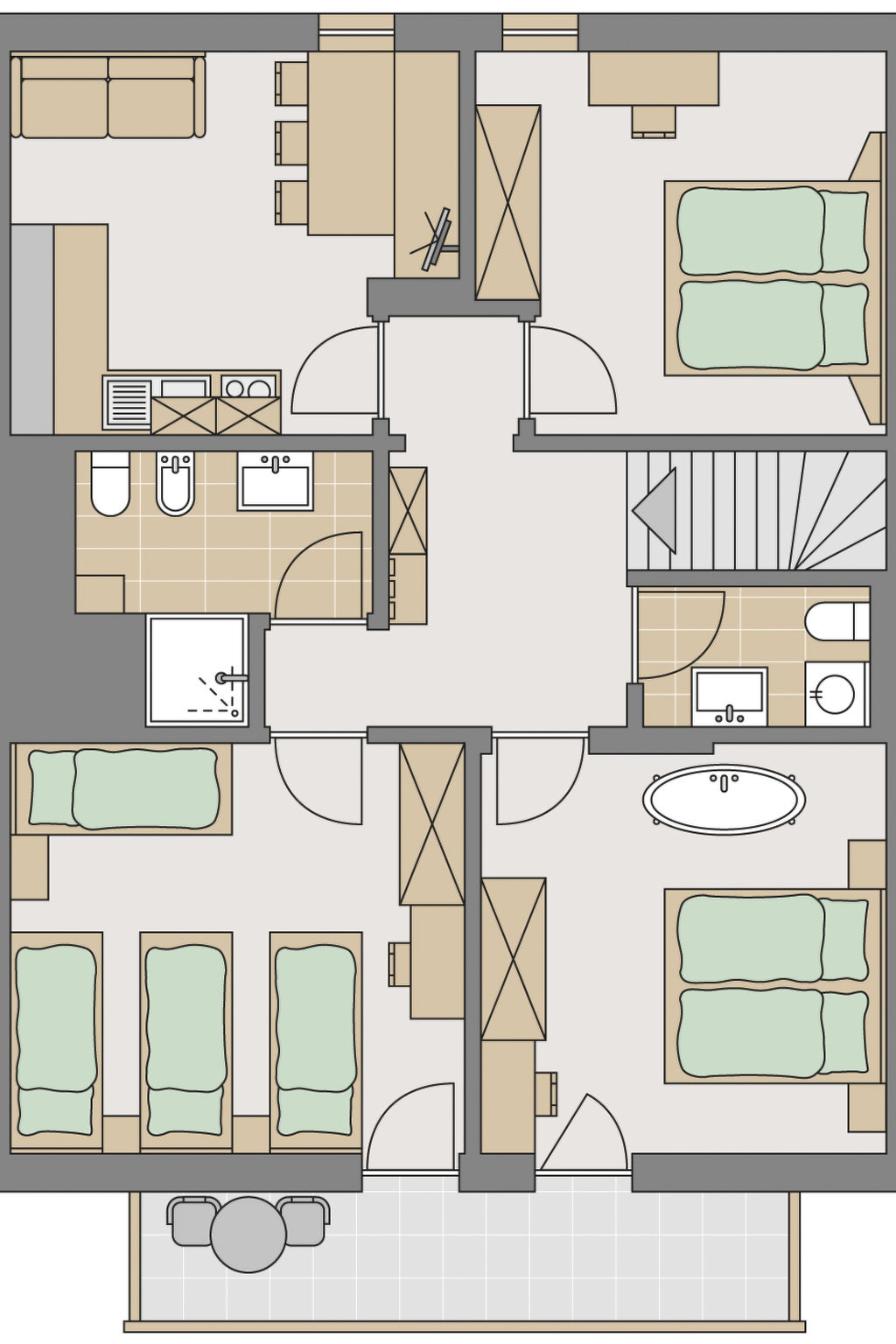 Bauernwohnung-Dedans