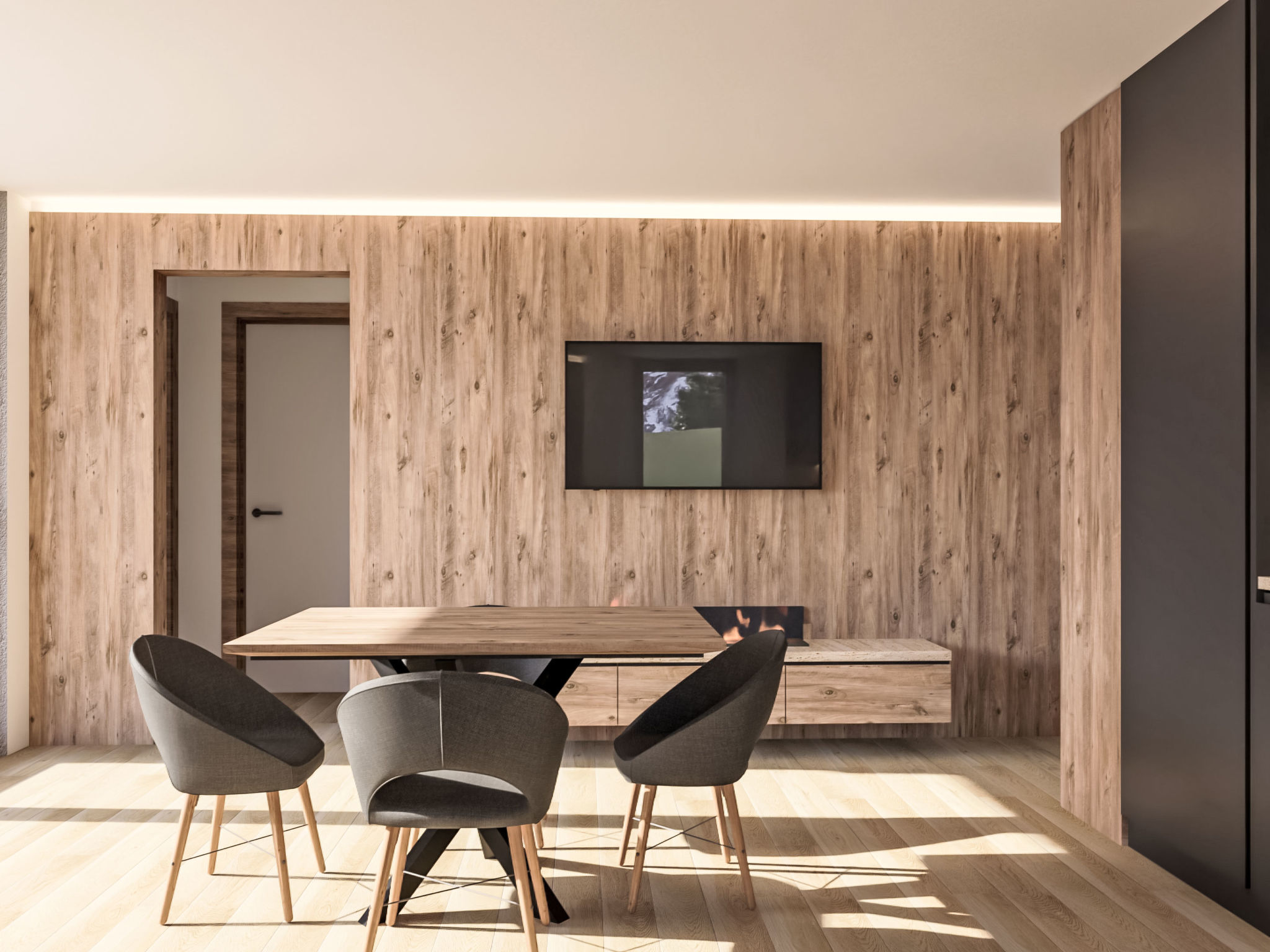 Domus Canazei-Drinnen