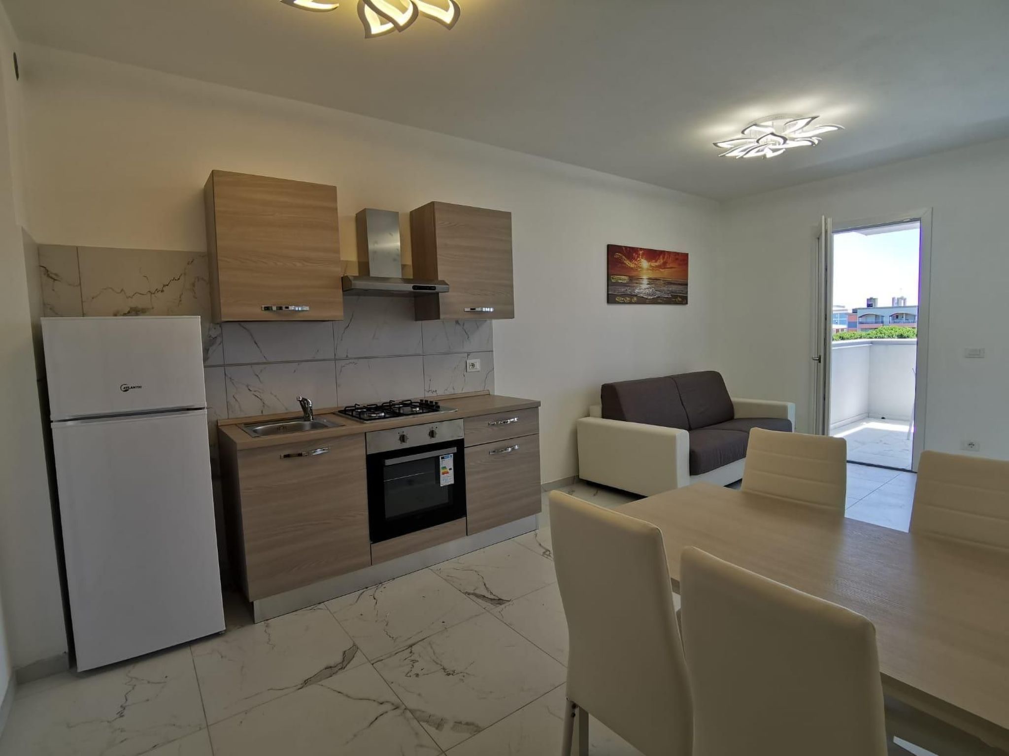 Einzimmerwohnung 'Saturnotel 502' mit Balkon-Drinnen