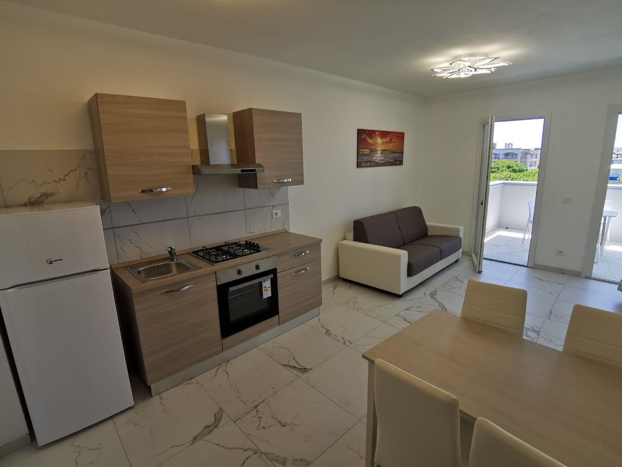 Einzimmerwohnung 'Saturnotel 502' mit Balkon-Drinnen