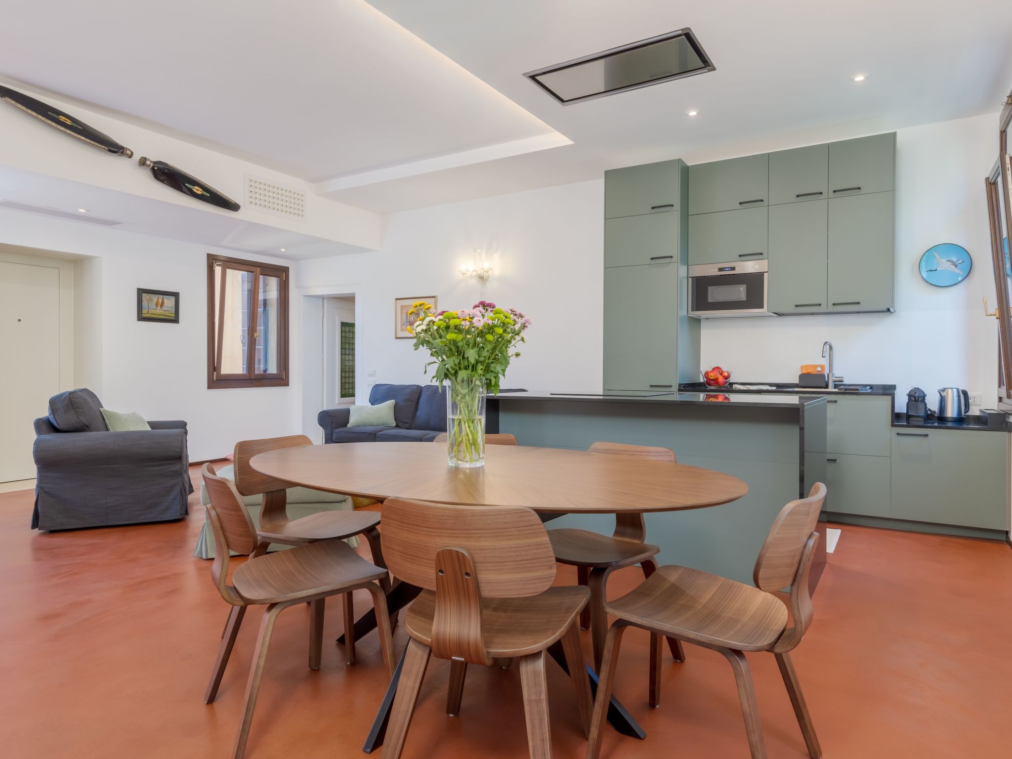 Casa dell'Aviatore große Gartenterrasse