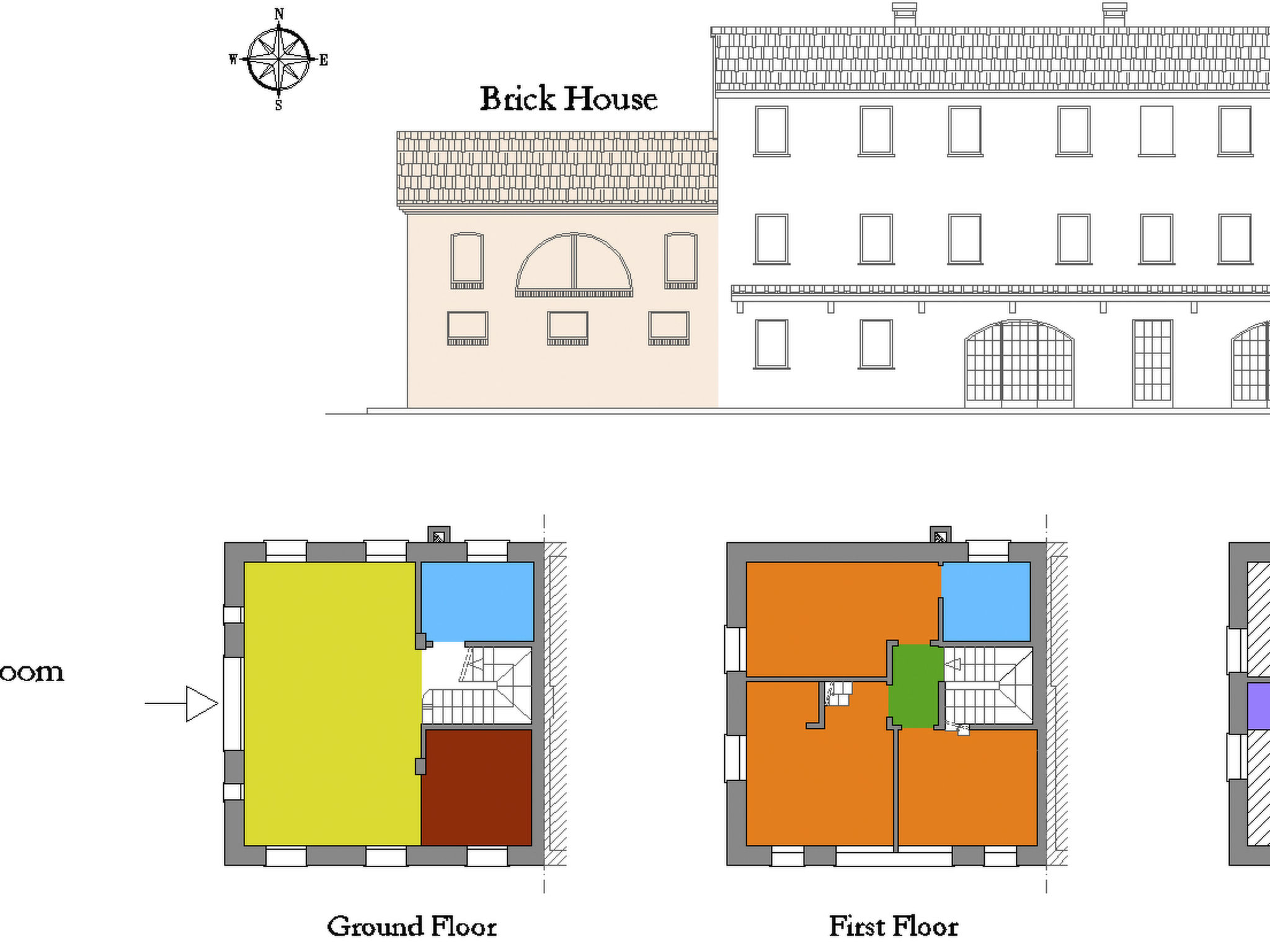 Brick House in Silea - Binnen
