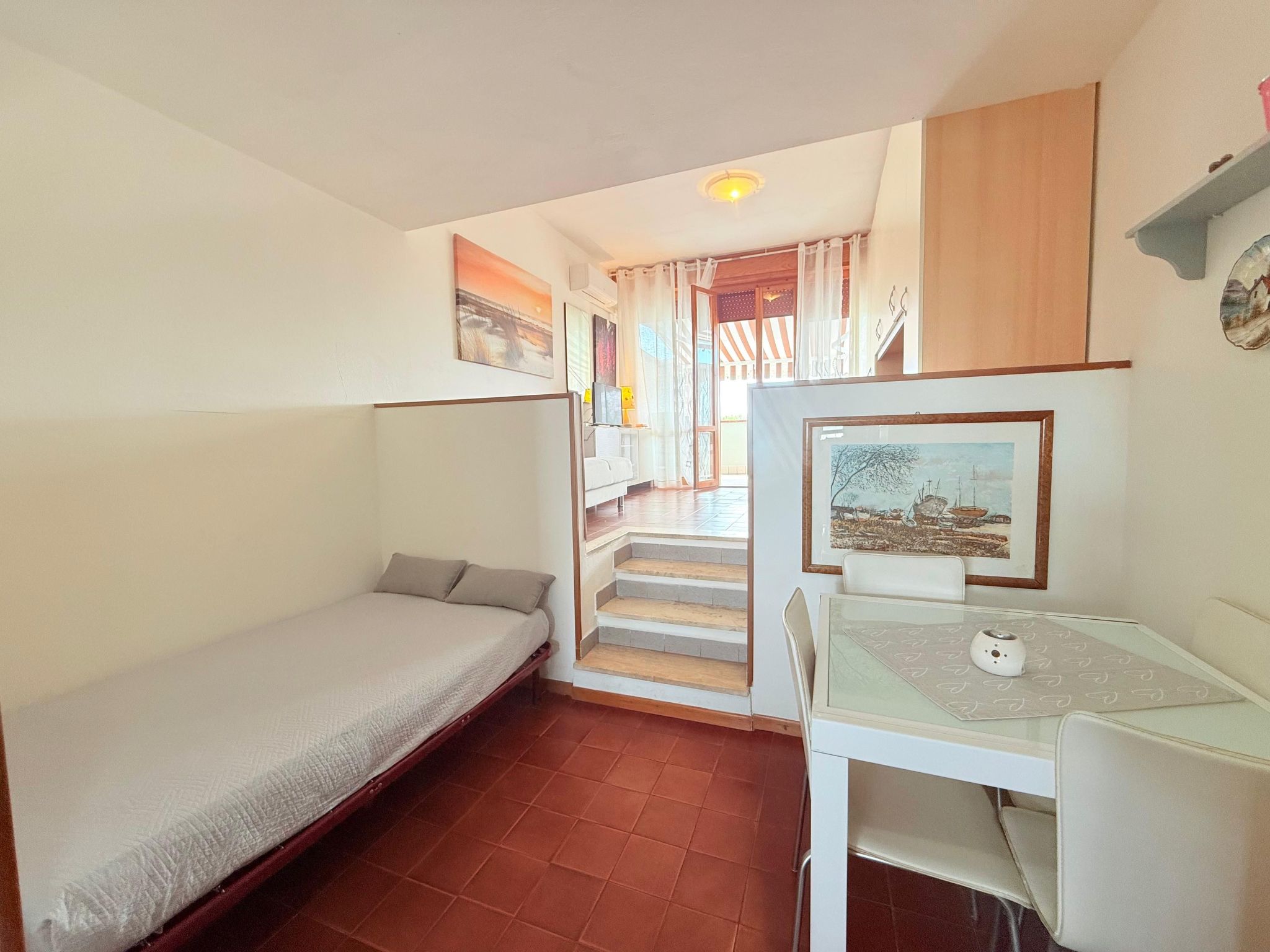 Hübsches Studio-Apartment 250 m vom Meer entfernt, direkt im Zentrum-Binnen