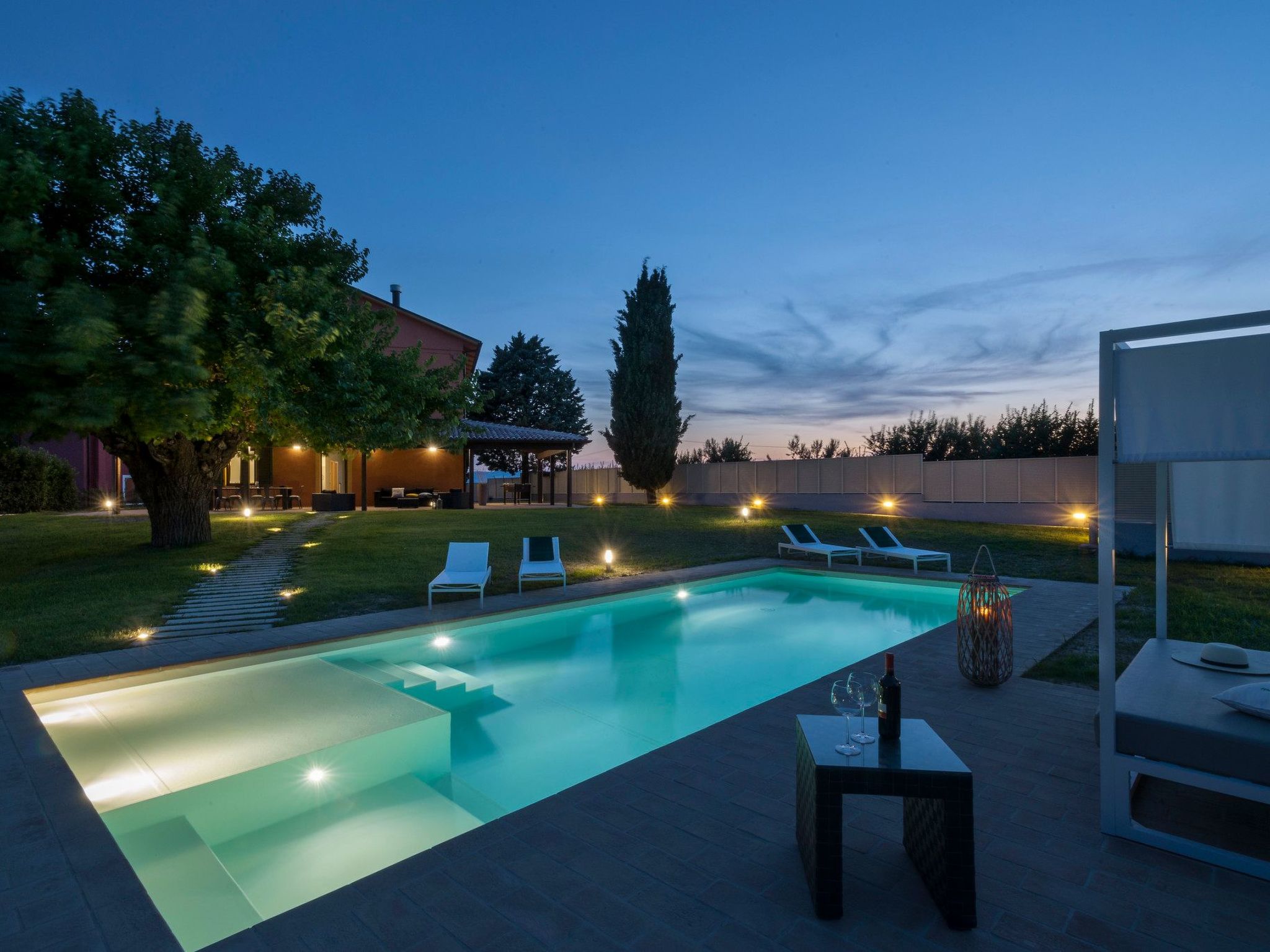 Villa Traiani, Marken Urlaub, privater Pool