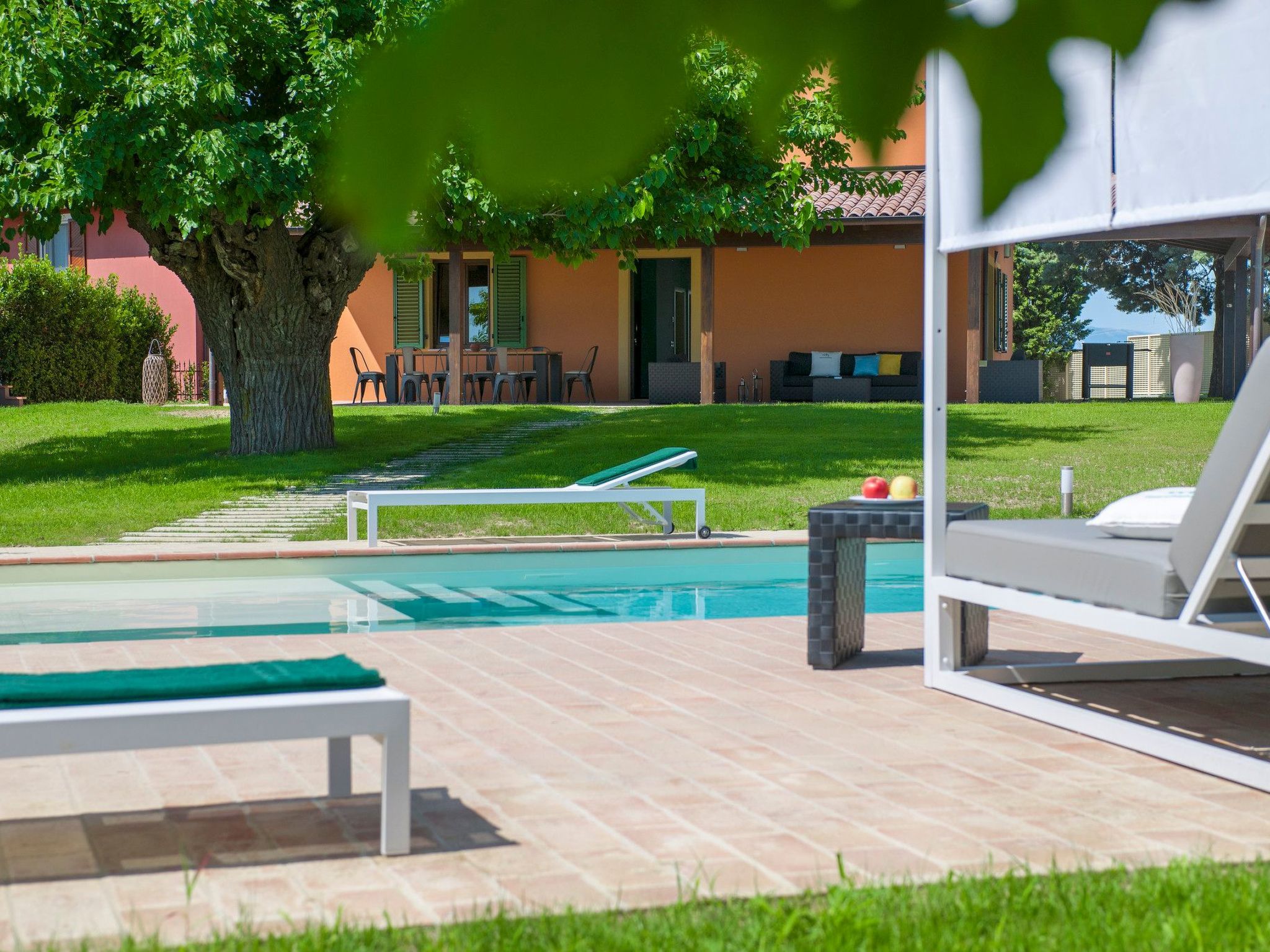 Villa Traiani, Marken Urlaub, privater Pool-Dedans