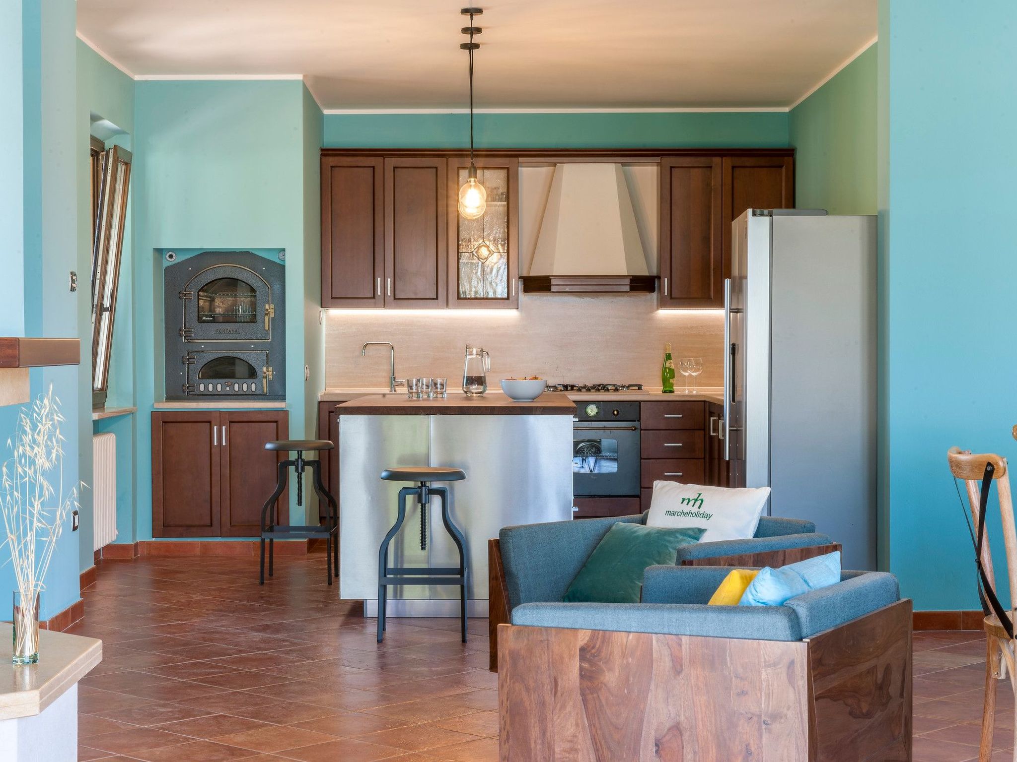 Villa Traiani, Marken Urlaub, privater Pool-Dedans