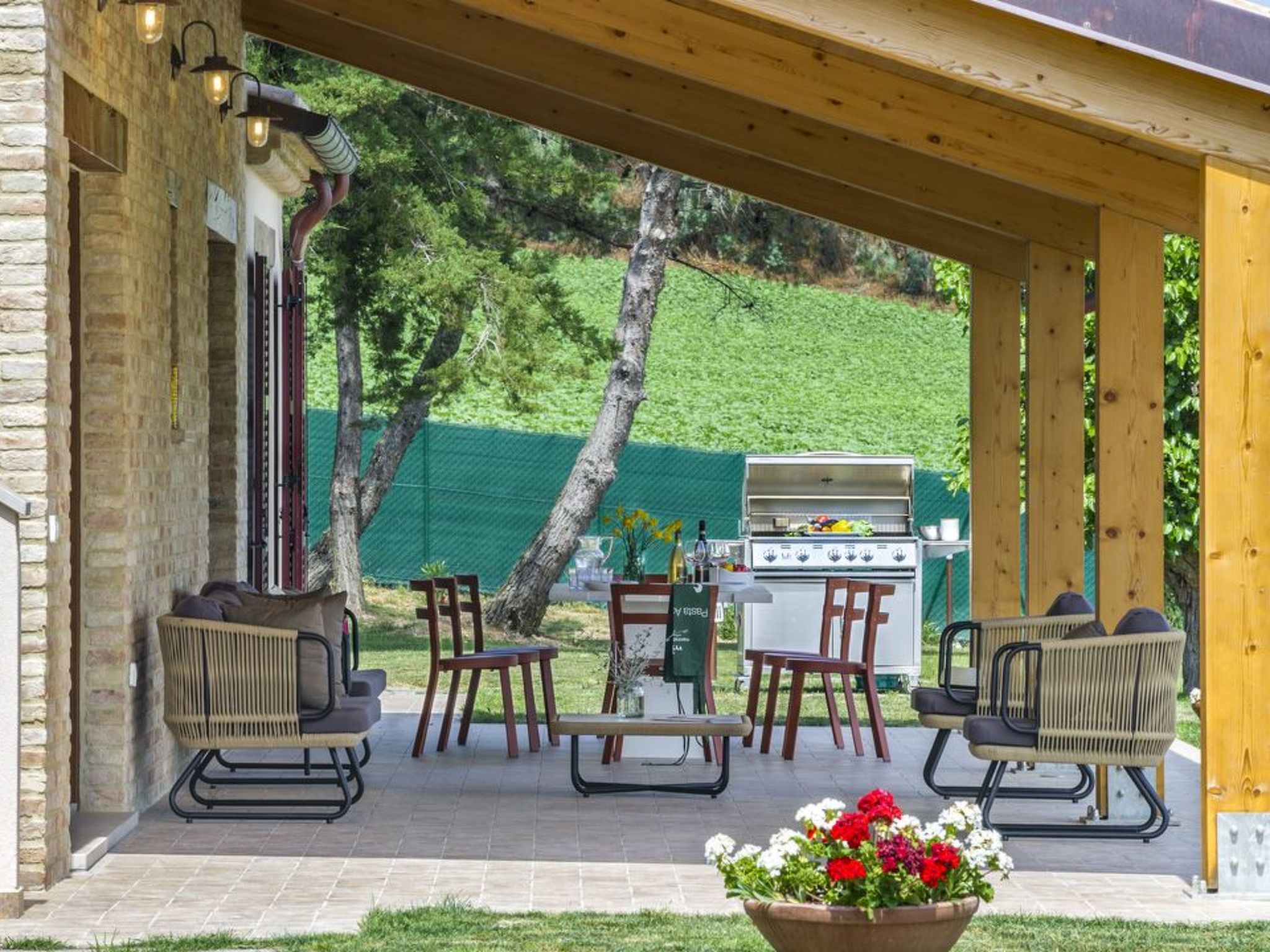 Villa i Gelsi Marche Urlaub, privater Pool-Binnen