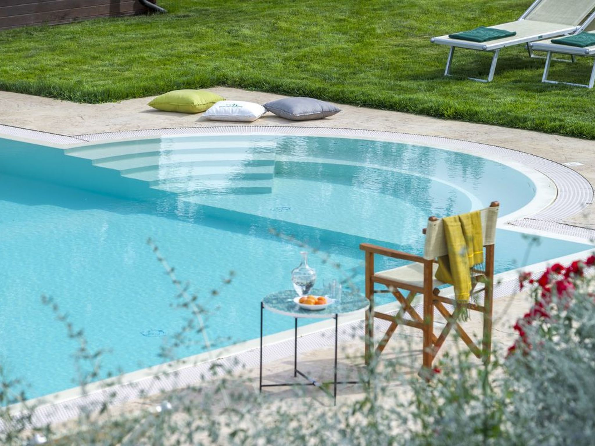 Villa i Gelsi Marche Urlaub, privater Pool-Binnen