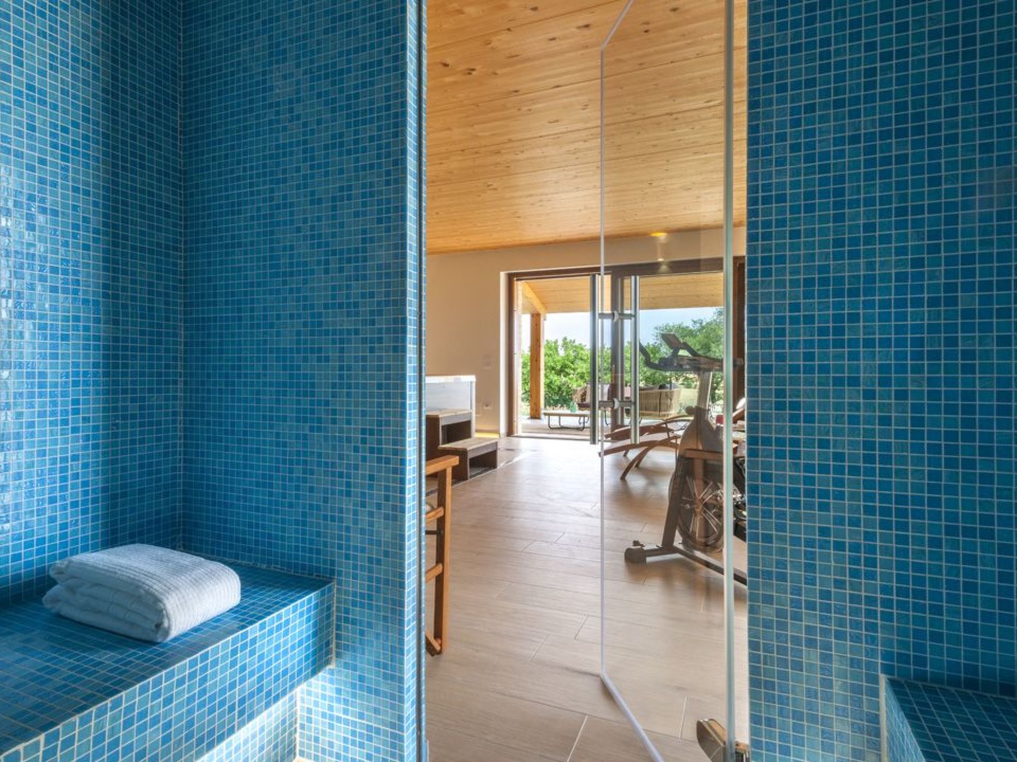 Villa i Gelsi Marche Urlaub, privater Pool-Binnen