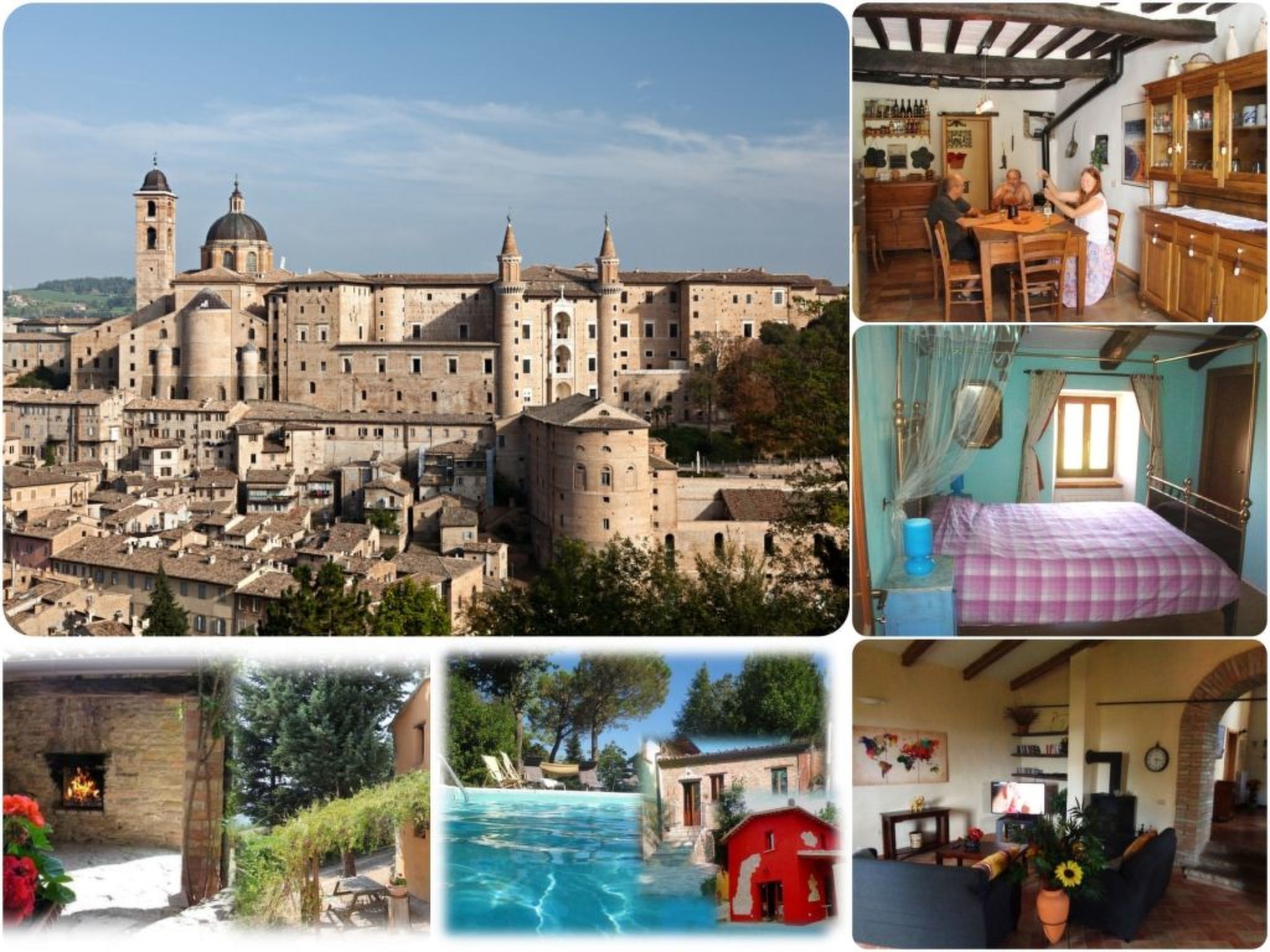 Vakantiehuis met privé zwembad in Urbino (Italië) voor 8 personen