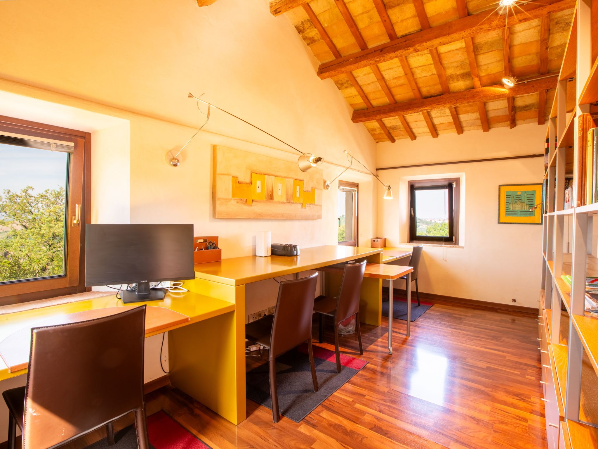 Villa Gelso mit Pool, Sauna und atemberaubender Aussicht-Dedans