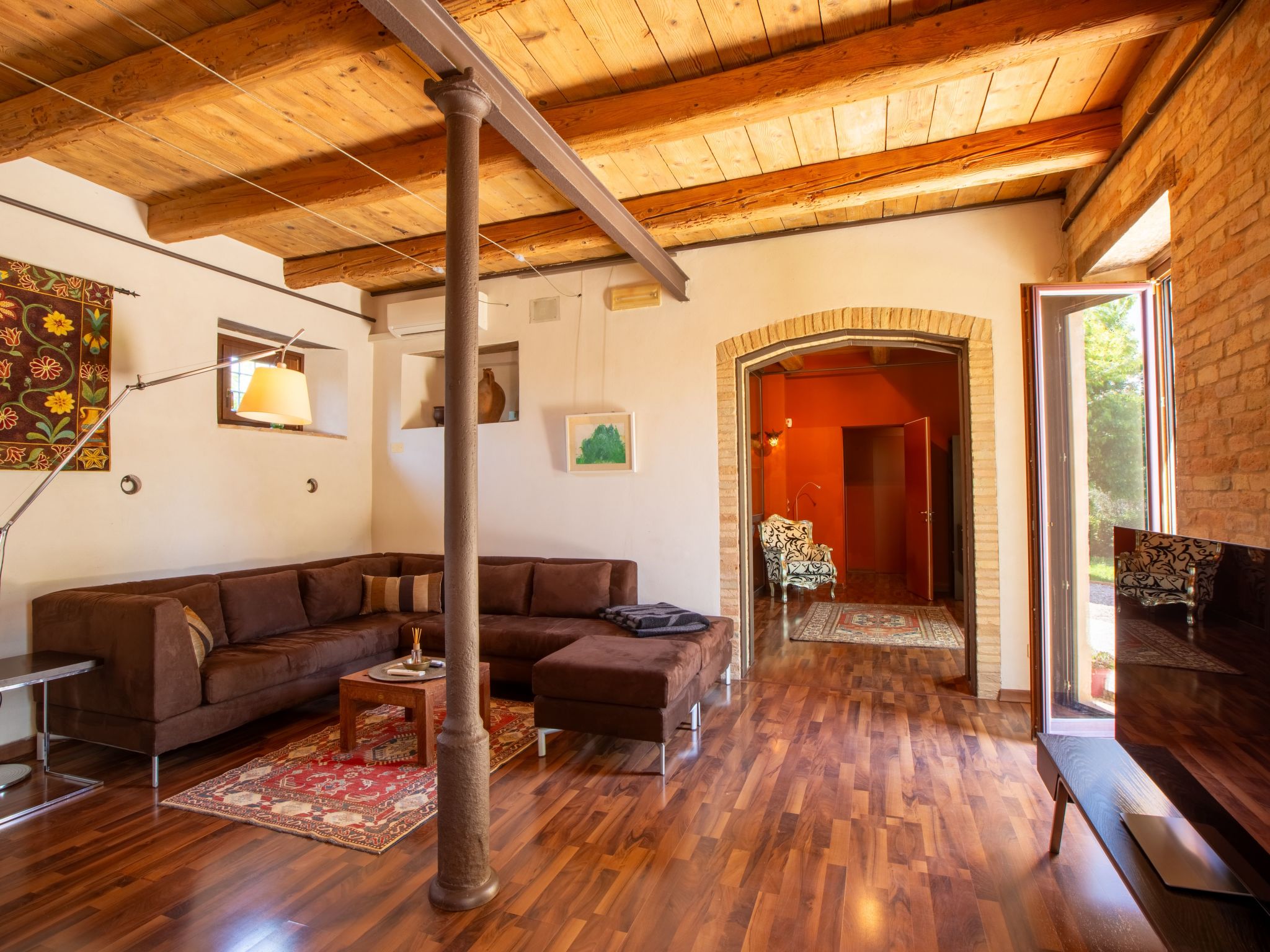 Villa Gelso mit Pool, Sauna und atemberaubender Aussicht-Dedans