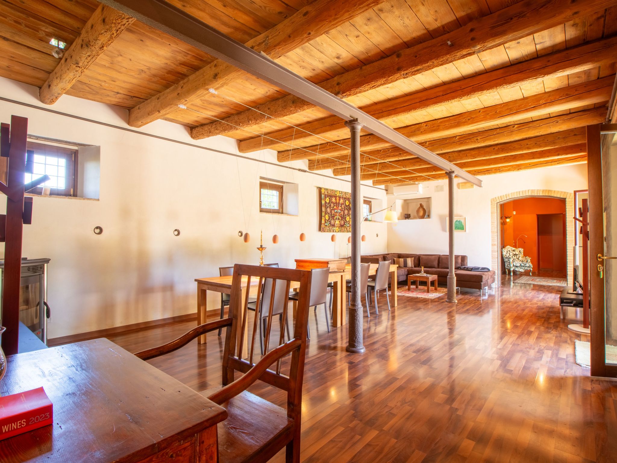 Villa Gelso mit Pool, Sauna und atemberaubender Aussicht-Dedans