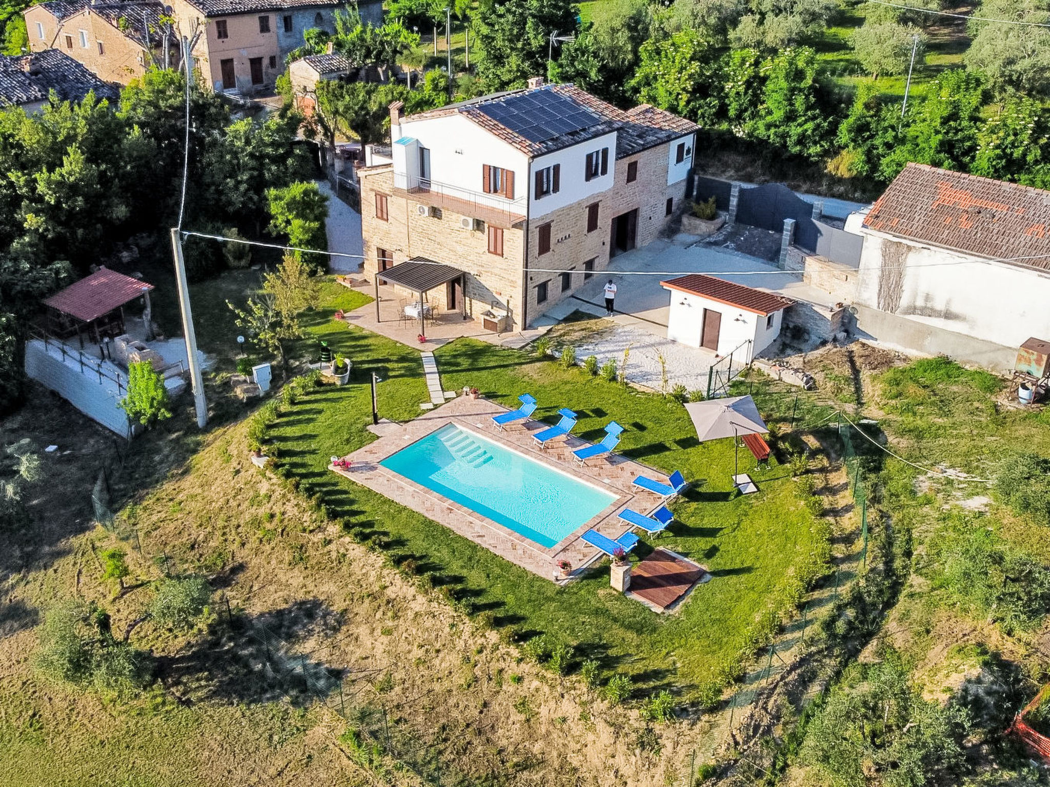 Ferienvilla mit privatem Pool und Whirlpool