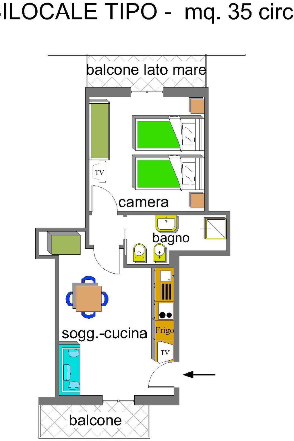 Appartement mit Garten und Meerblick-Image-tags.info