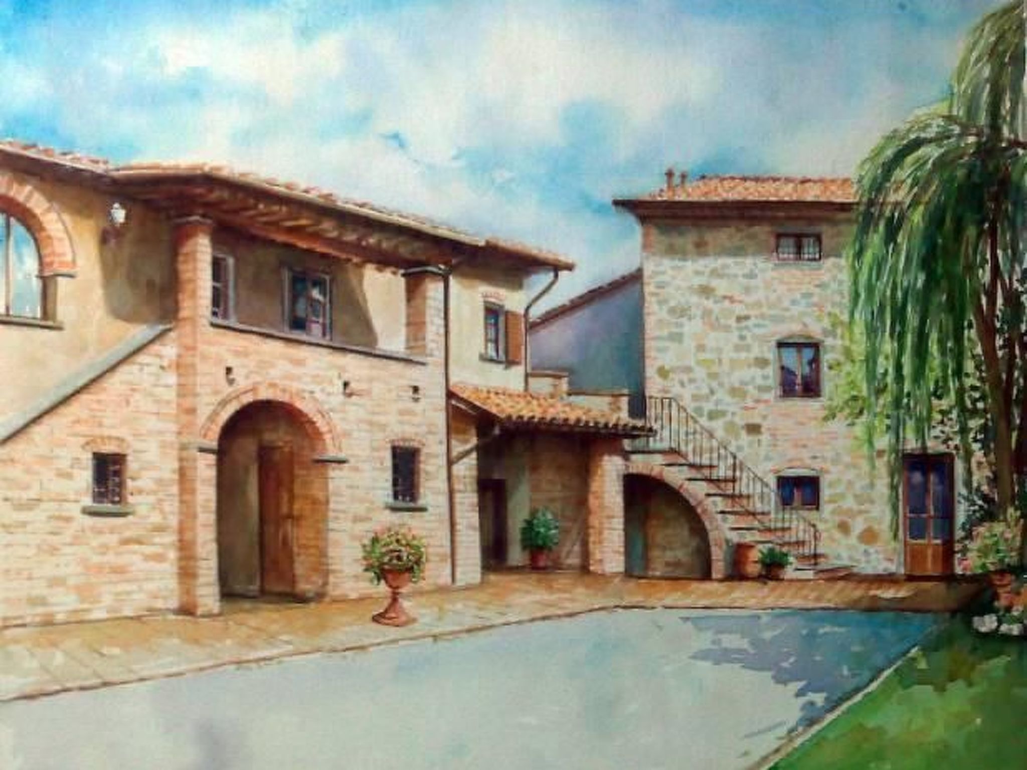 Agriturismo Podere Casenove Wohnung Magnolia-Binnen