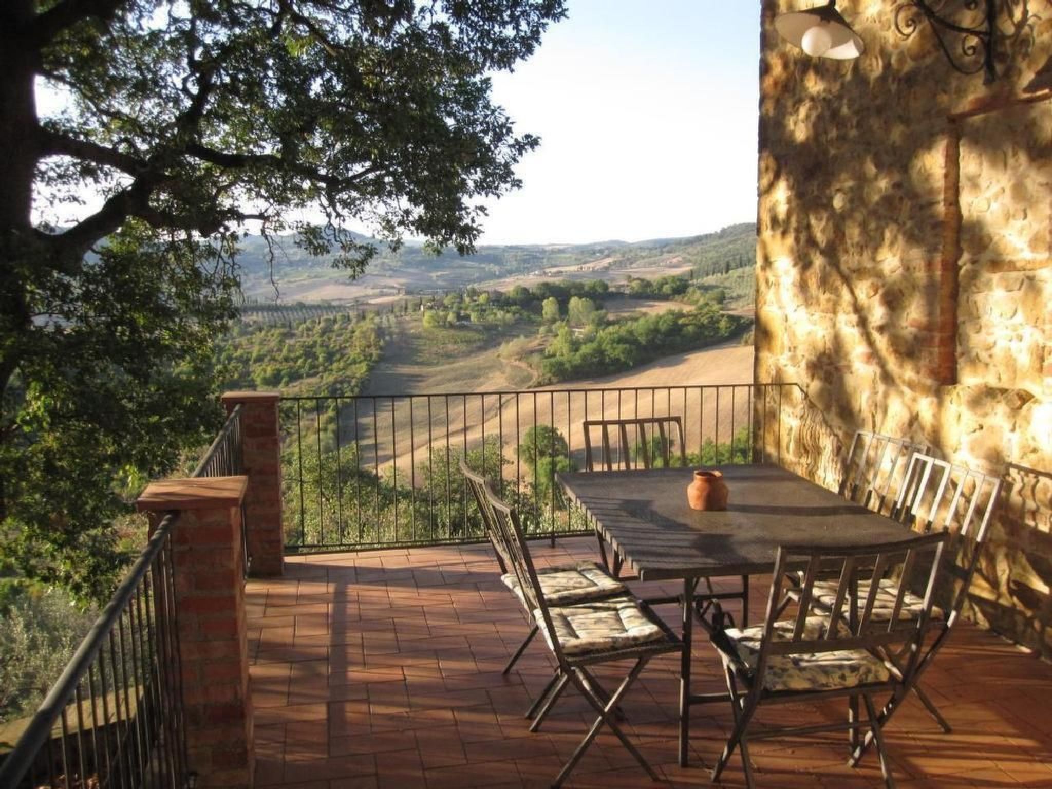 Casa Mulinello, Blick auf das Tal von Montepulciano-Binnen