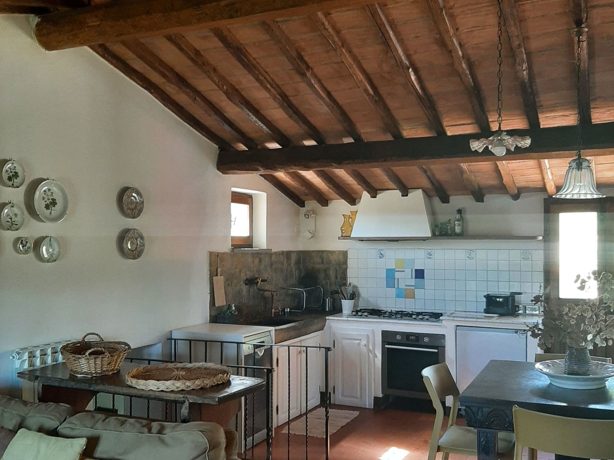 Casa Mulinello, Blick auf das Tal von Montepulciano-Binnen