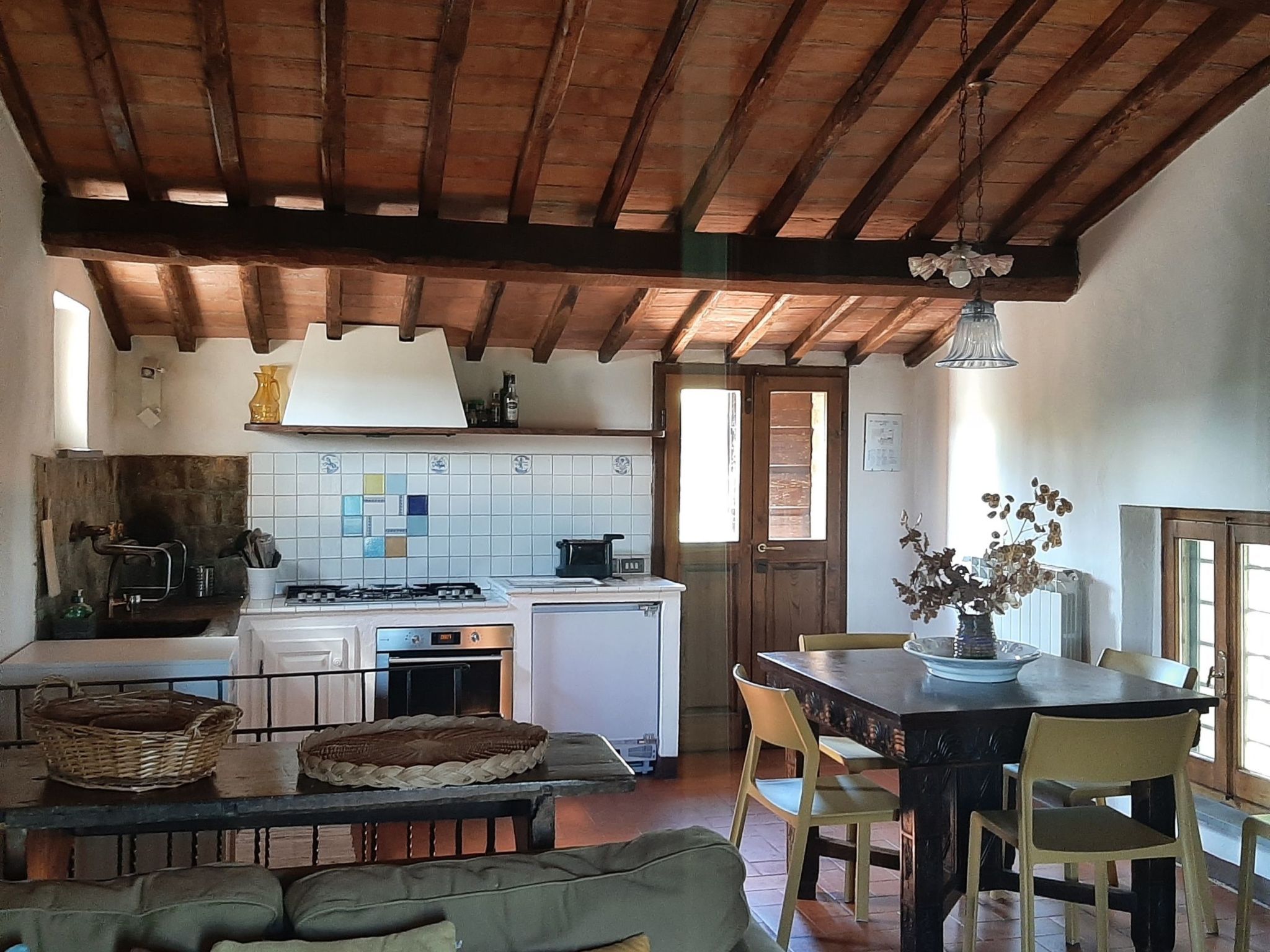 Casa Mulinello, Blick auf das Tal von Montepulciano-Binnen