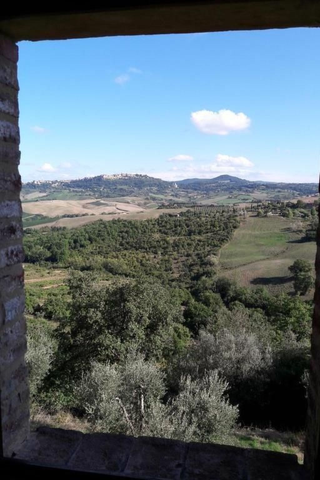 Casa Mulinello, Blick auf das Tal von Montepulciano-Binnen