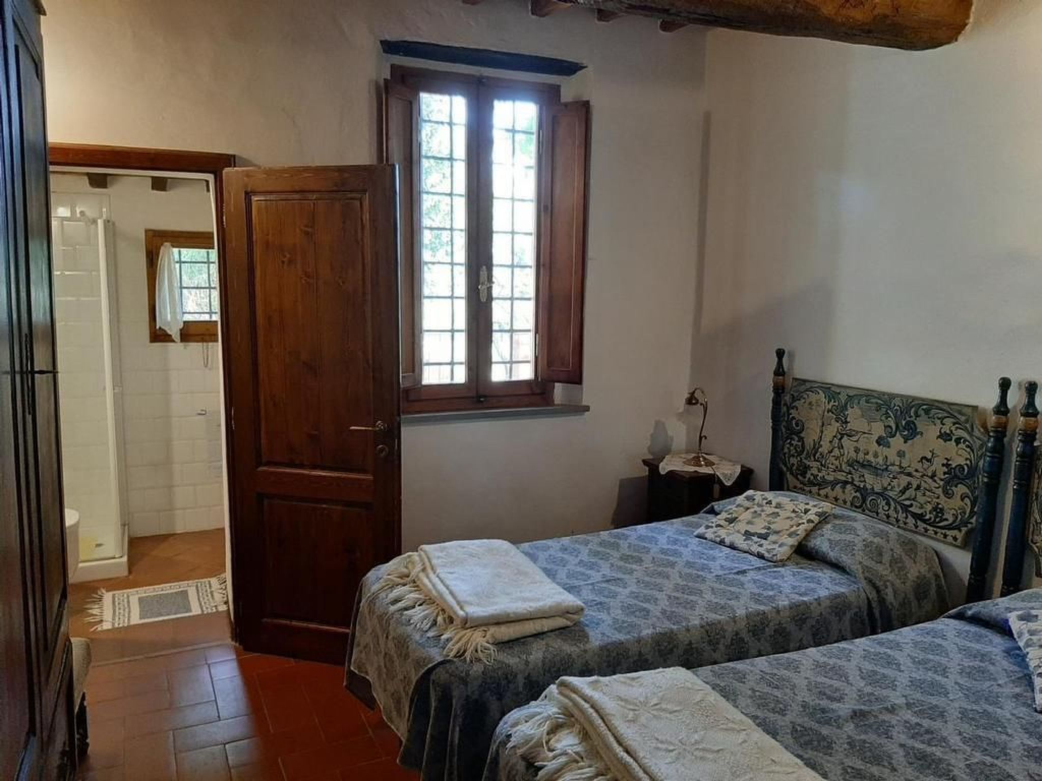 Casa Mulinello, Blick auf das Tal von Montepulciano-Binnen