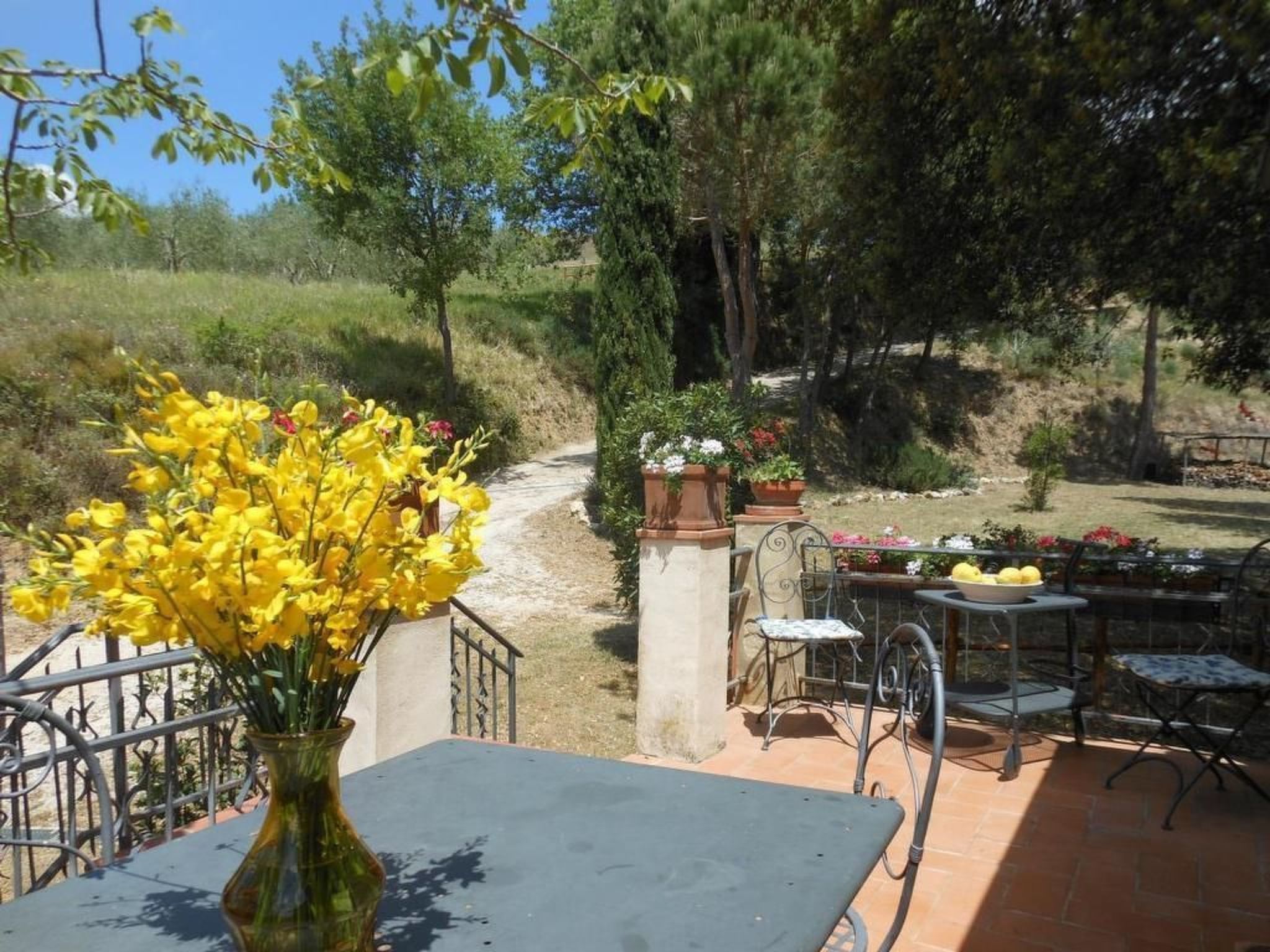 Casa Mulinello, Blick auf das Tal von Montepulciano-Binnen