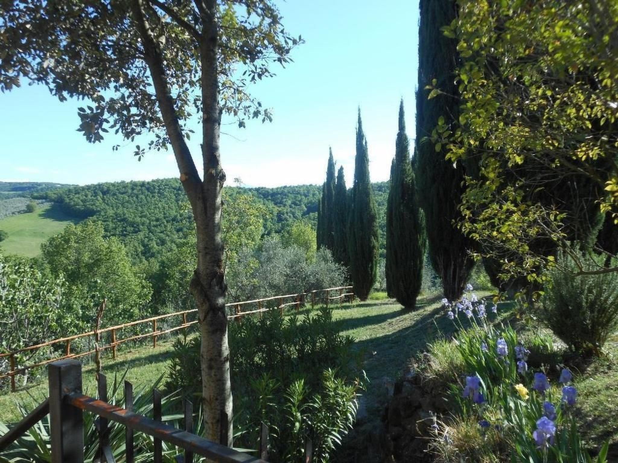 Casa Mulinello, Blick auf das Tal von Montepulciano-Binnen
