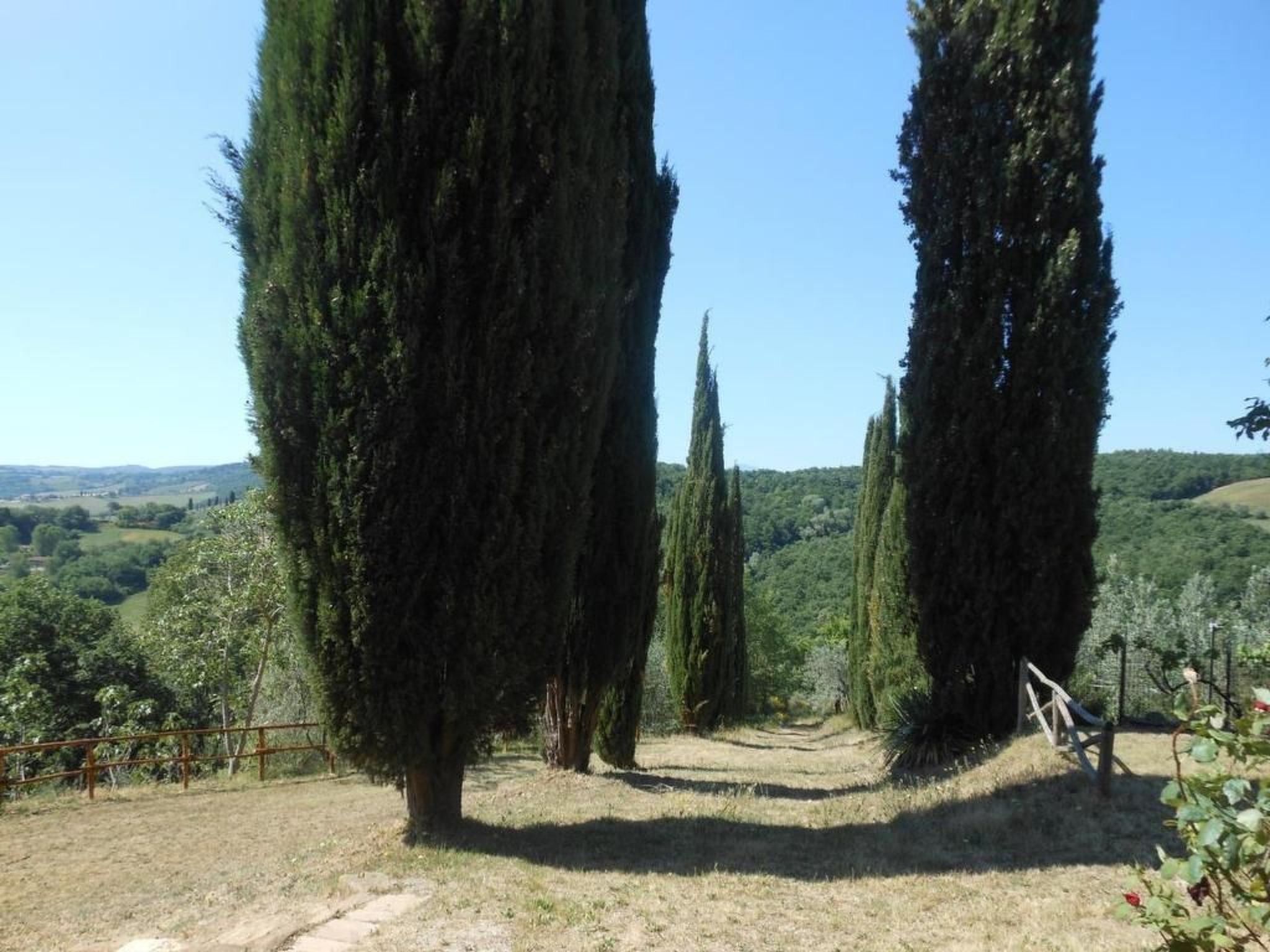 Casa Mulinello, Blick auf das Tal von Montepulciano-Binnen