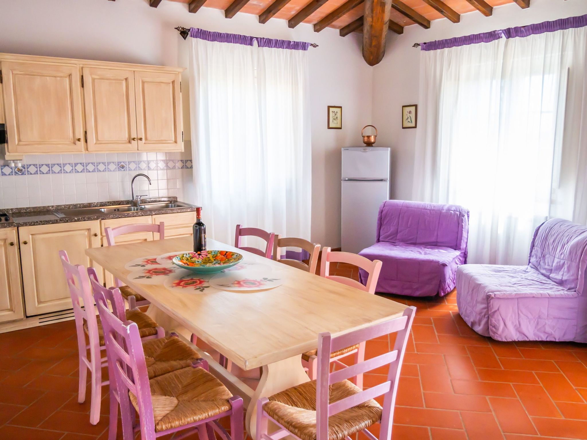 Vier-Zimmer-Wohnung Borgo Collelungo 2 Bäder, erster Stock-Binnen