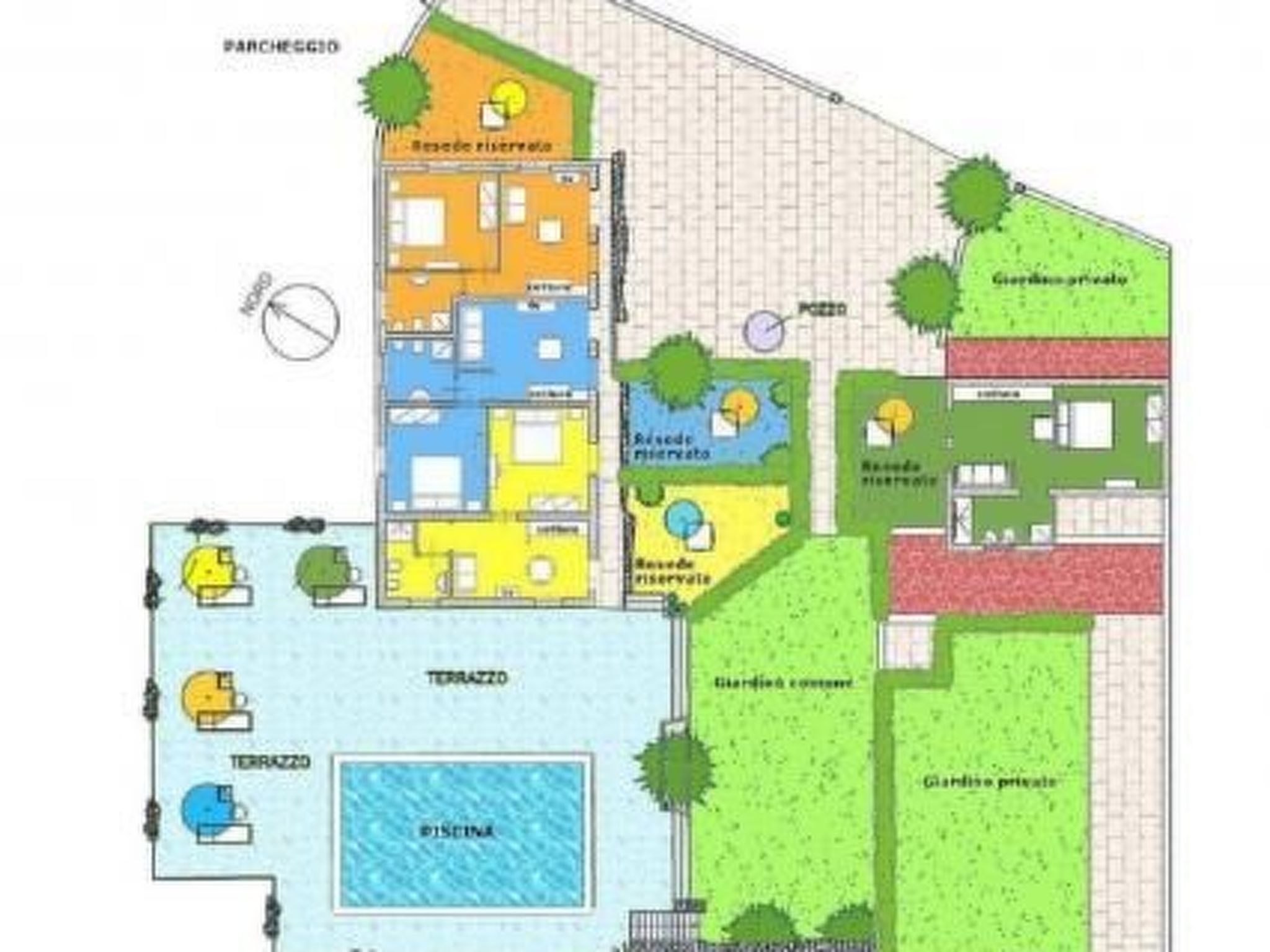 Agrotourismus - Wohnung mit Pool-Binnen