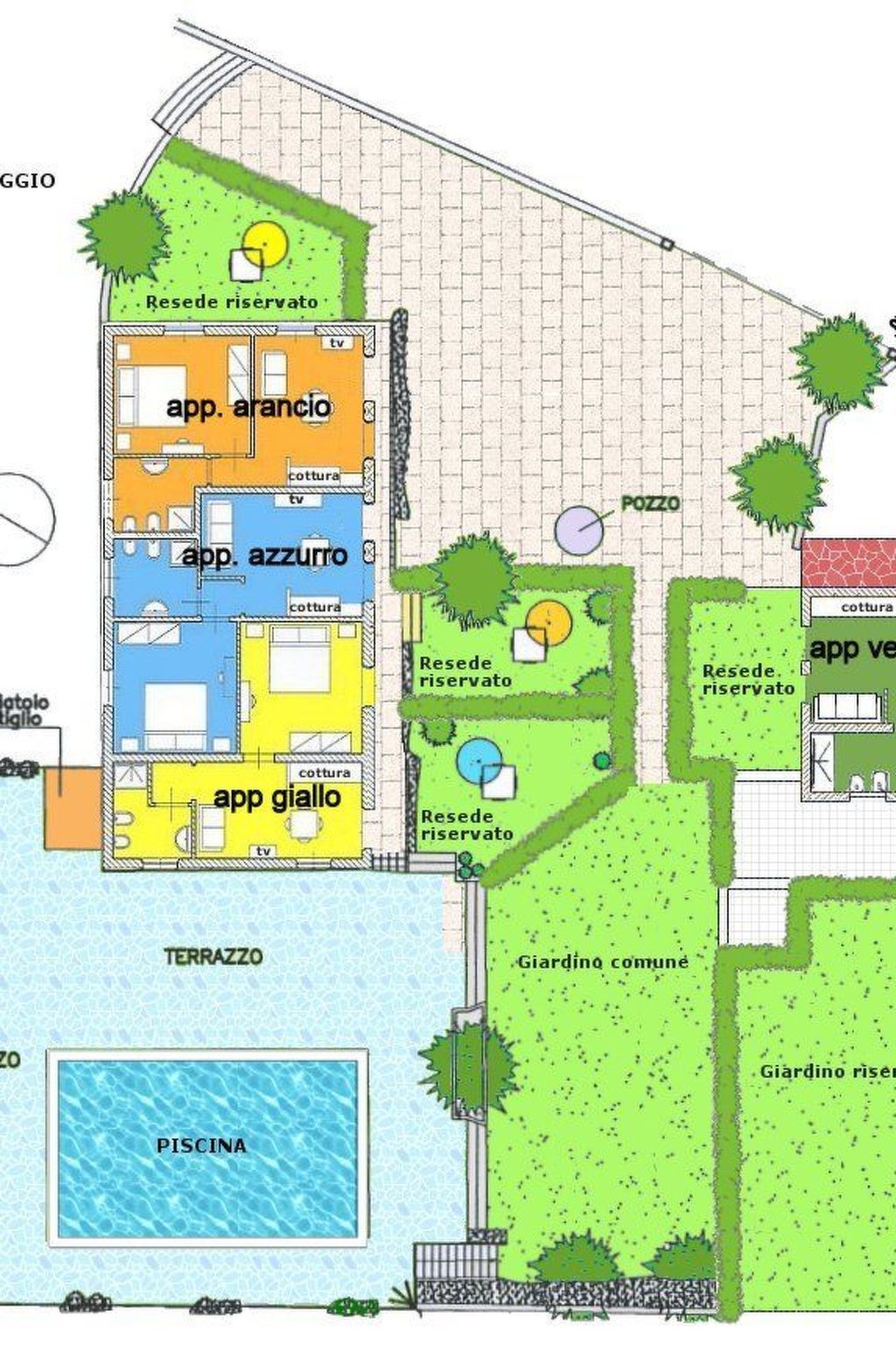 Charmante Wohnung mit privatem Garten-Binnen