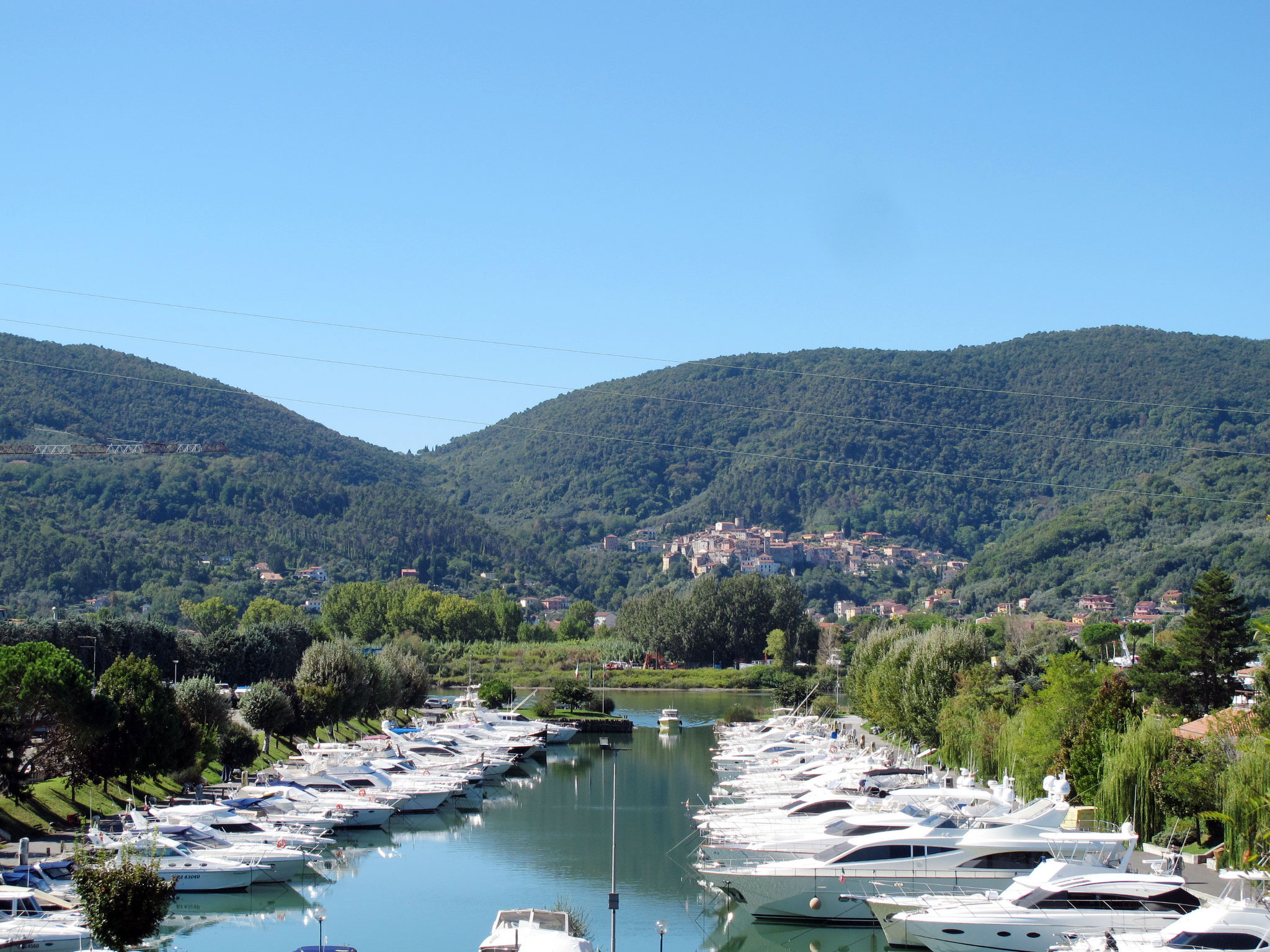 Zypressen, ein Haus im Wald an der ligurischen Riviera - Omgeving